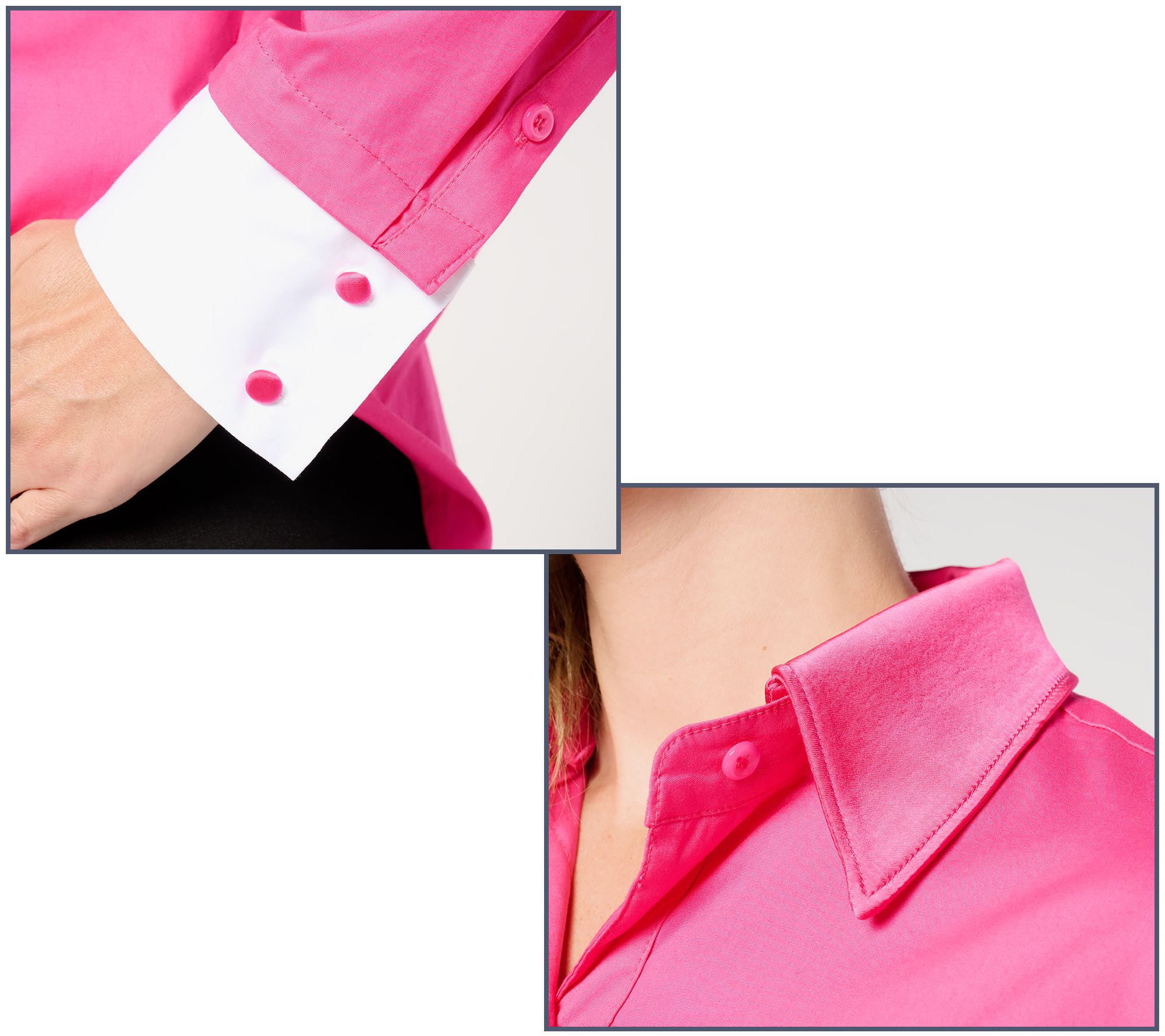 by Stacy London Addable Satin Collar & Cuffs