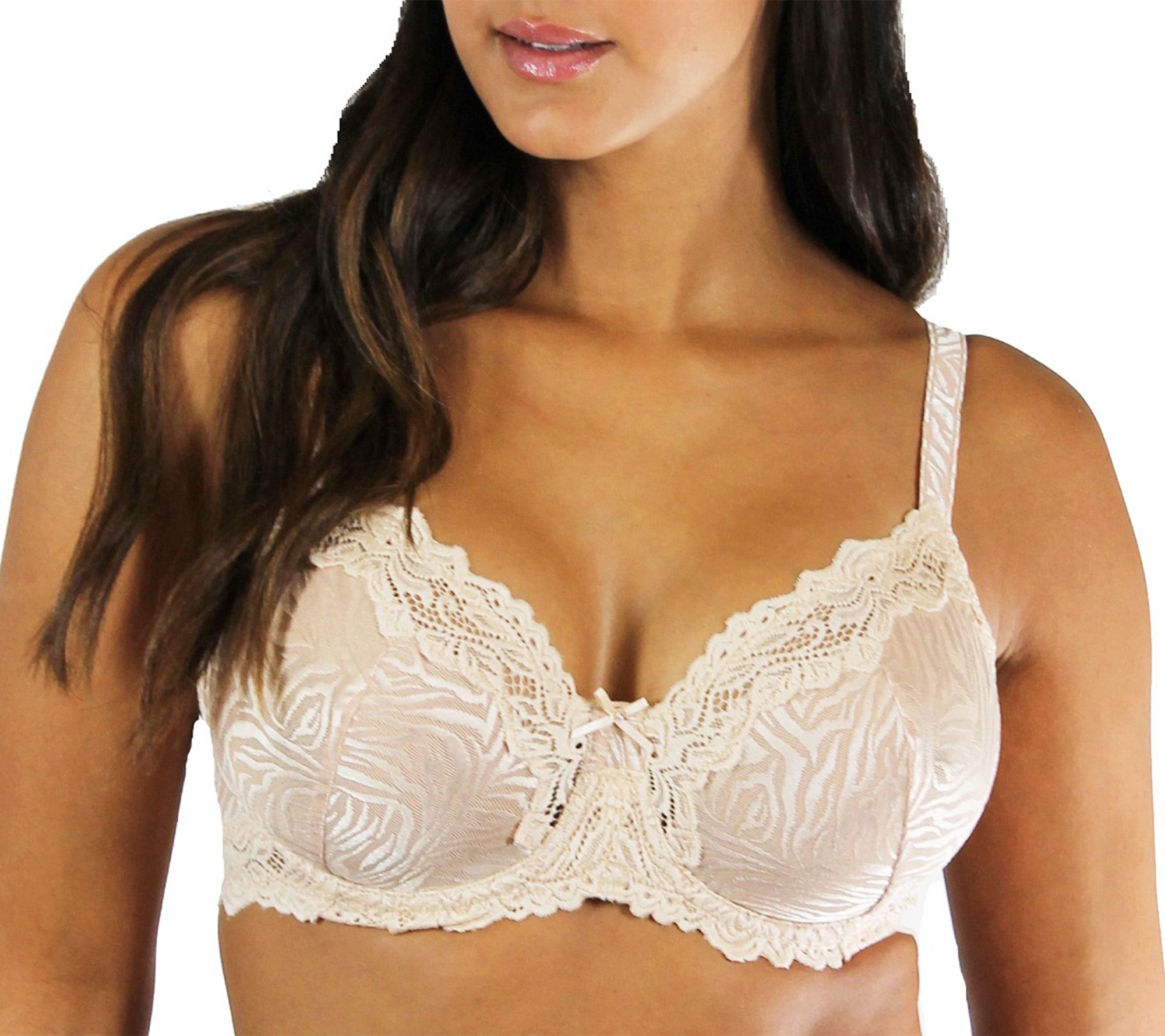 Lunaire Barbados Mesh Underwire Bra with Lace Detail
