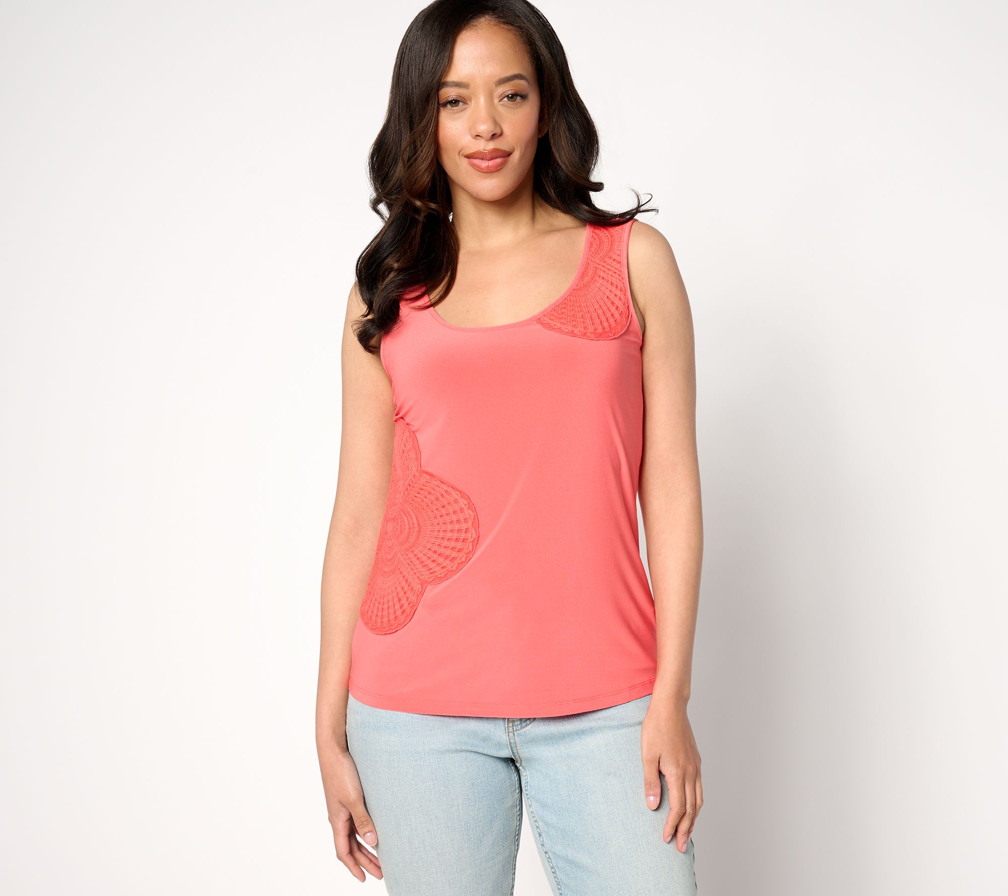 "As Is" Attitudes by Renee Como Jersey Crochet Top