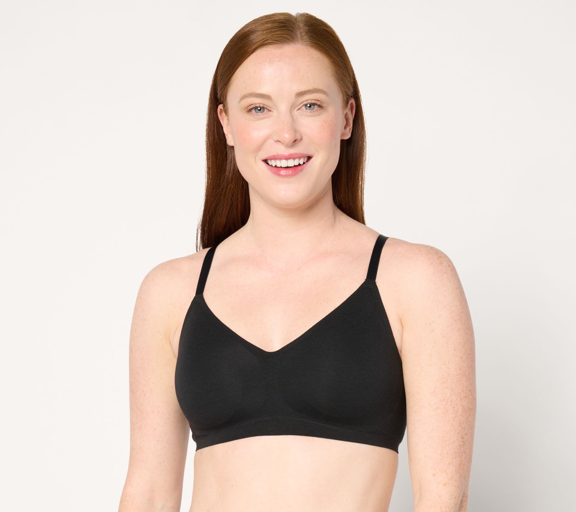 "As Is" Cuddl Duds Intimates Cotton Core Bonded Lounge Bra