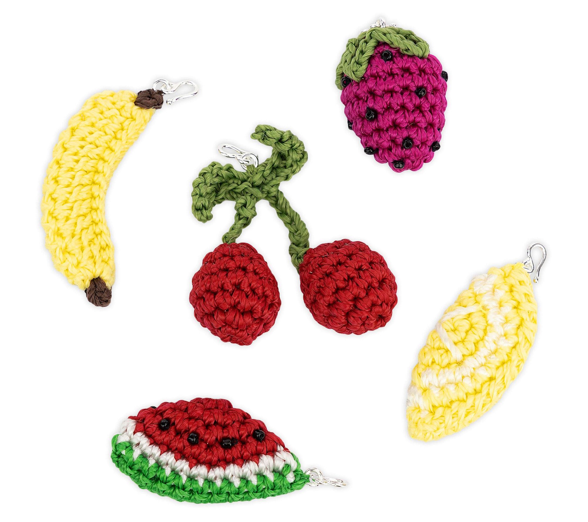 The Sak Crochet Small Set of 5 Bag Charms