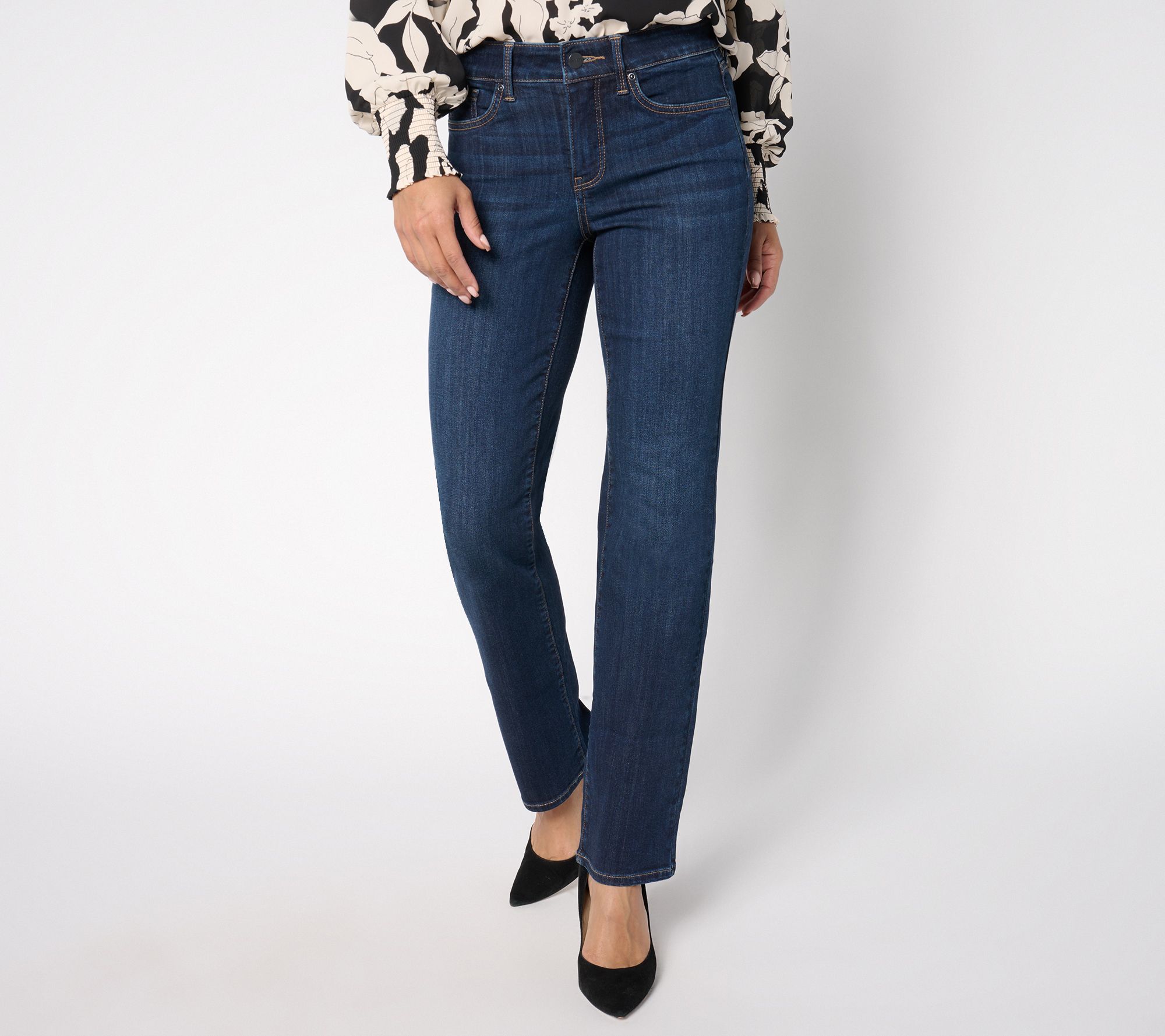 "As Is" NYDJ Marilyn Petite Straight Leg Jean with Sure Stretch