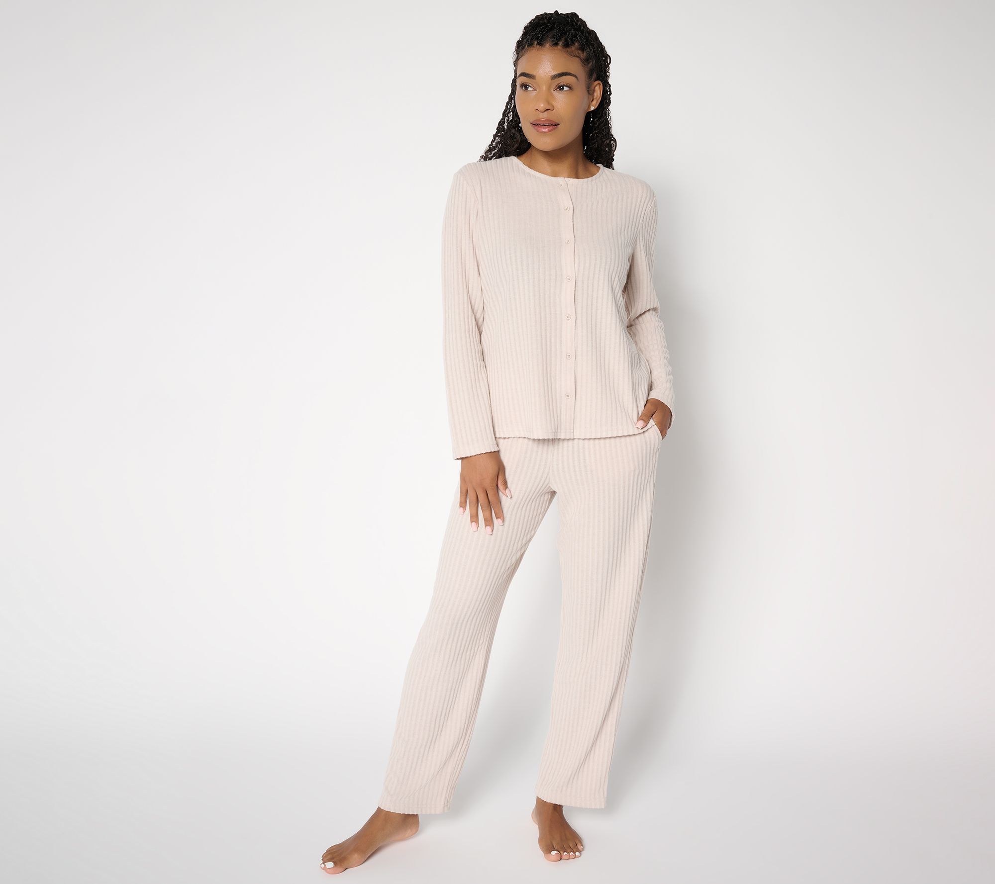 Berkshire Homewear Hacci Rib Button Front Lounge Set