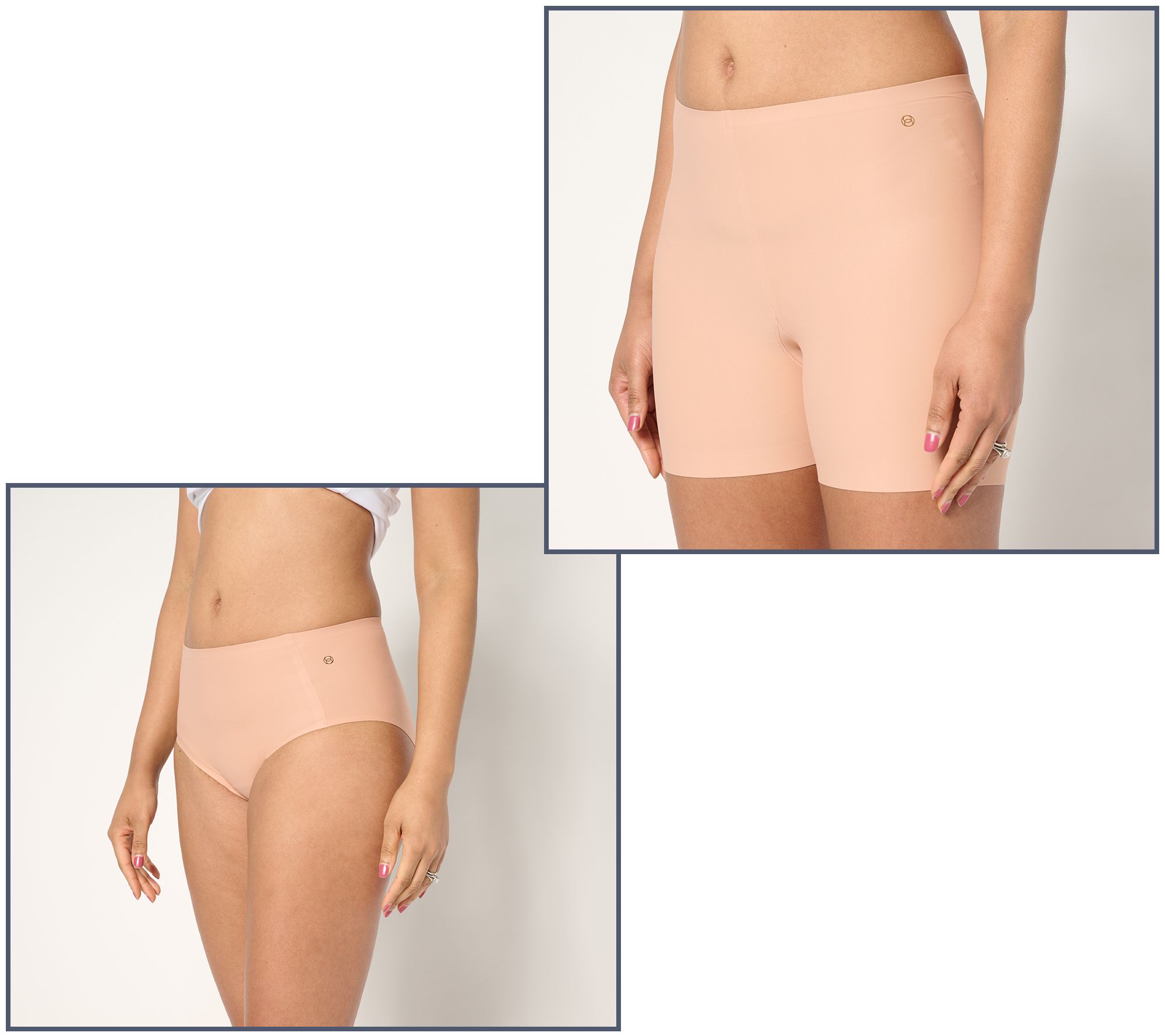  Evelyn & Bobbie Full Brief Panty and Slip Short Set of 2