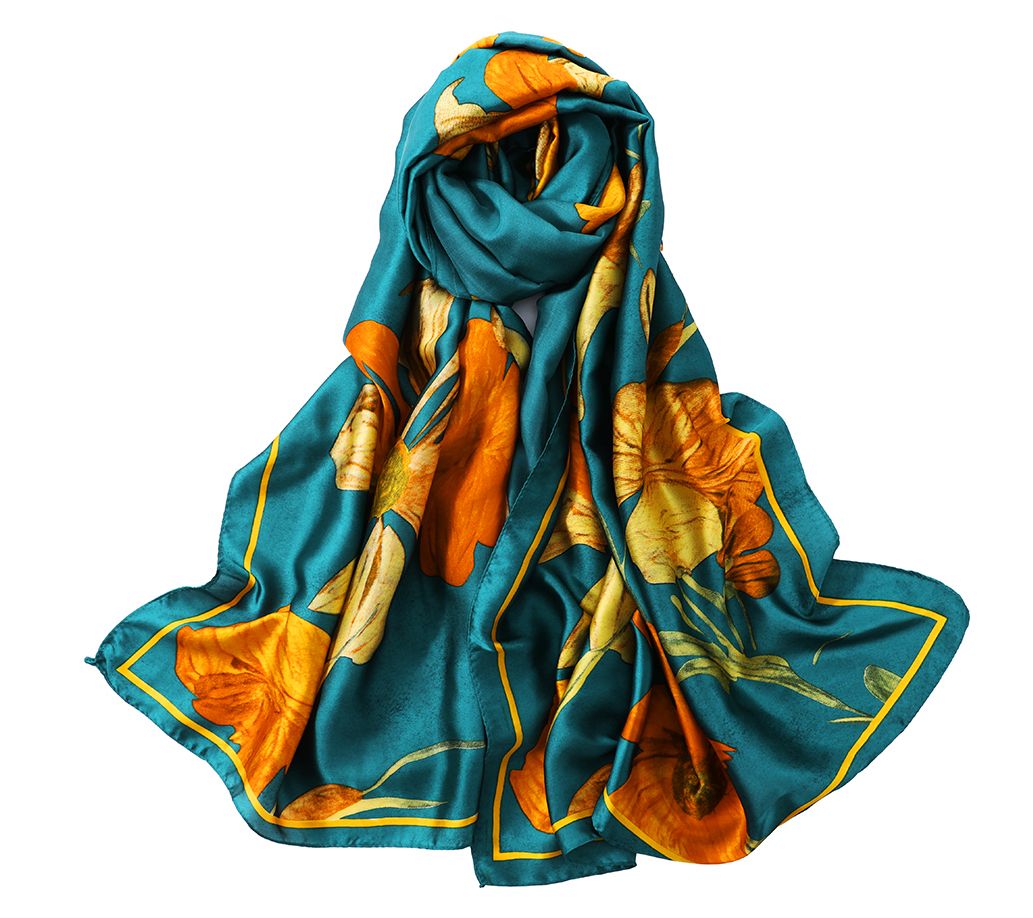 Youzey The Koi Pond Floral 31" x 69" Scarf