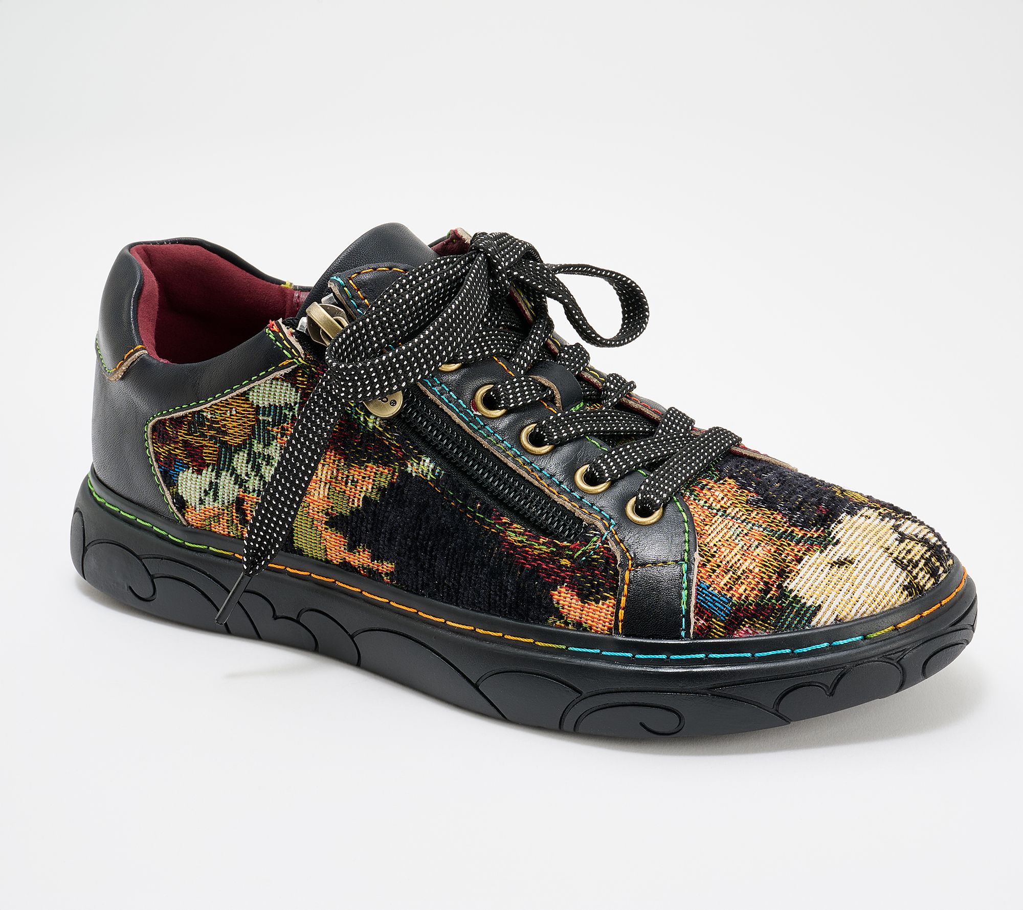 L'Artiste by Spring Step Lace-Up Casual Sneaker- Danli-Fab