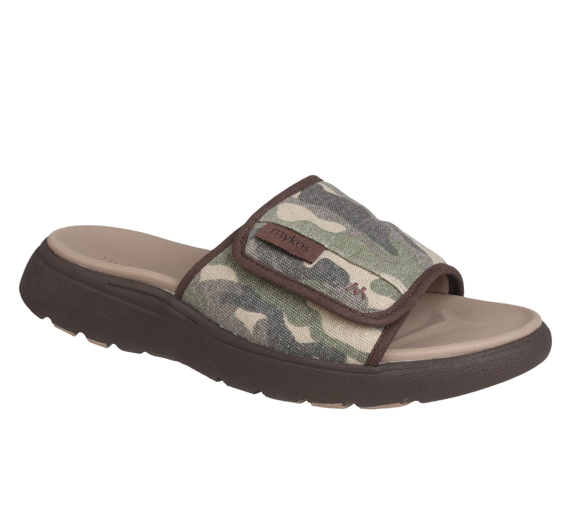 Mykos Adjustable Slide Sandals - Gill