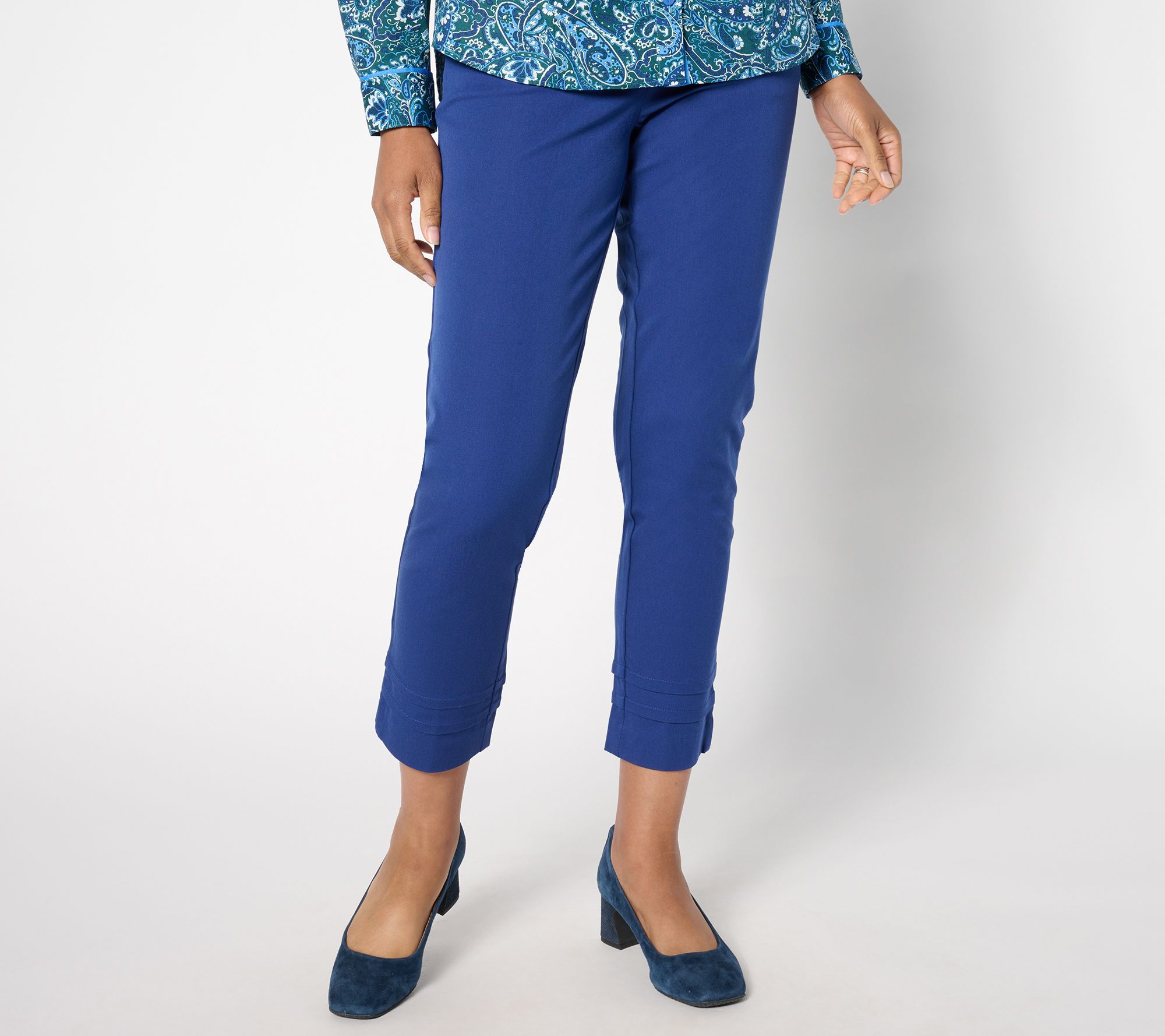 "As Is" Isaac Mizrahi Live! Tall 24/7 StretchStraight Ankle Pants