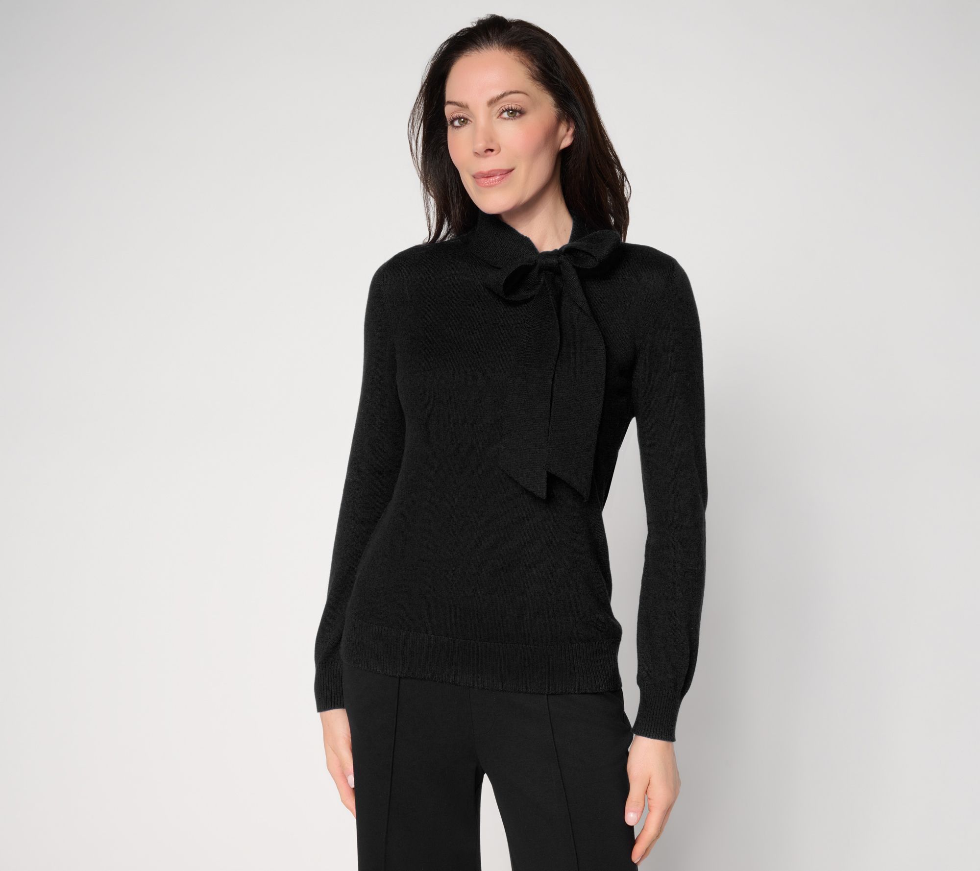 Carla Rockmore Collection Bow Neck Sweater
