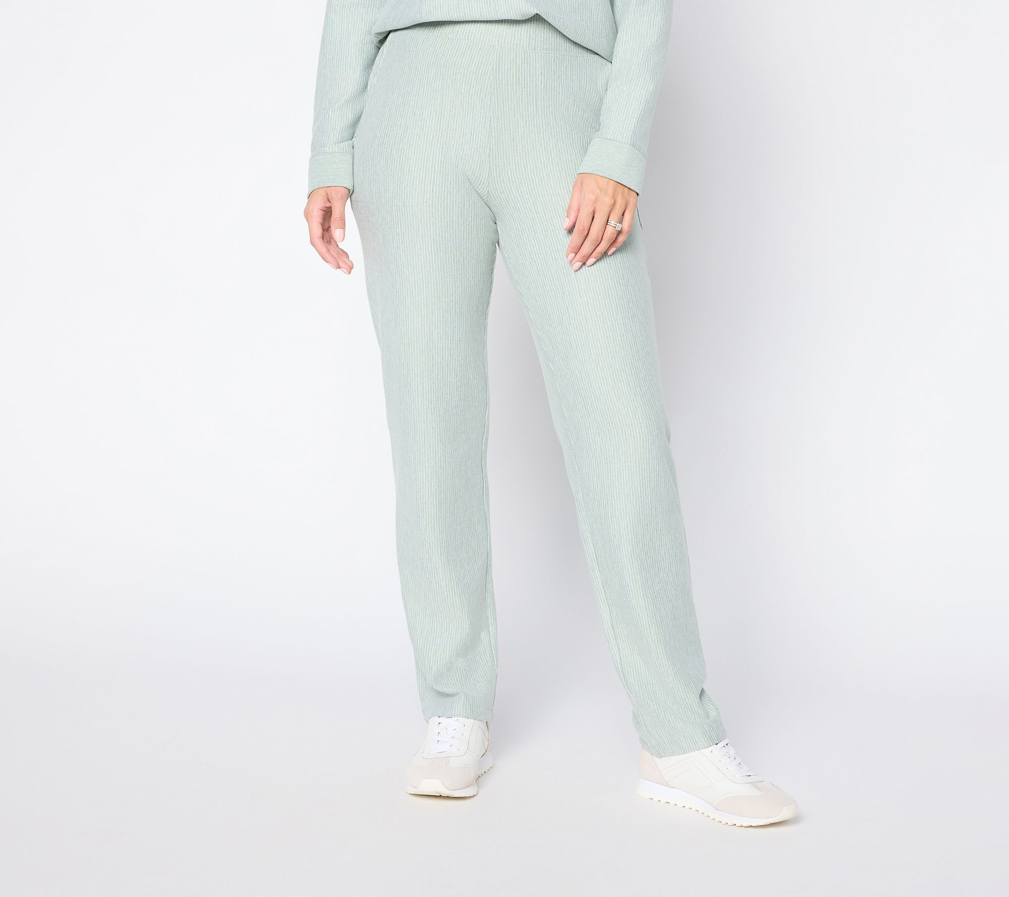 Denim & Co. Interlock Straight Leg Pant