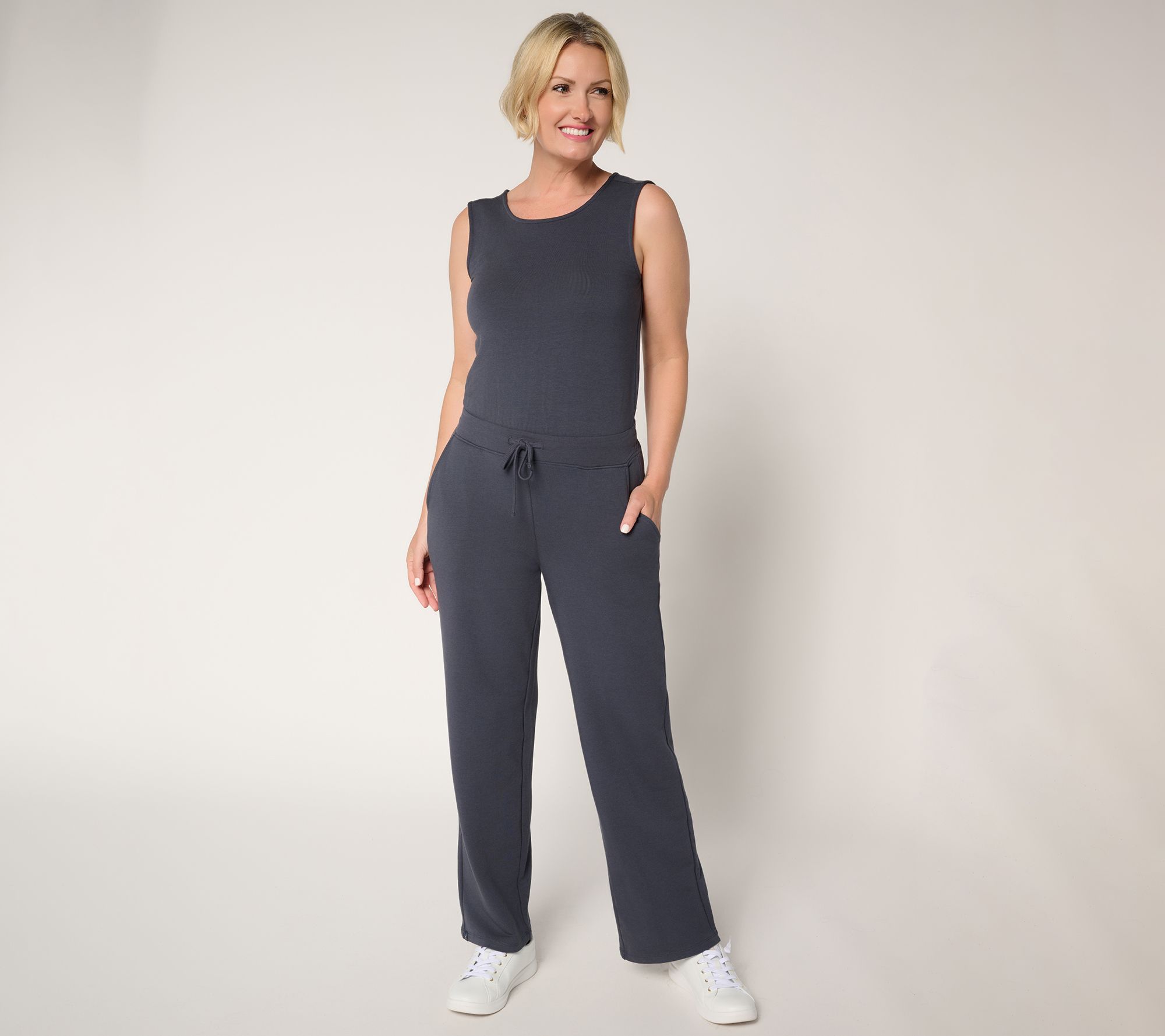 "As Is" Barefoot Dreams Reg Malibu Collection Lounge Jumpsuit
