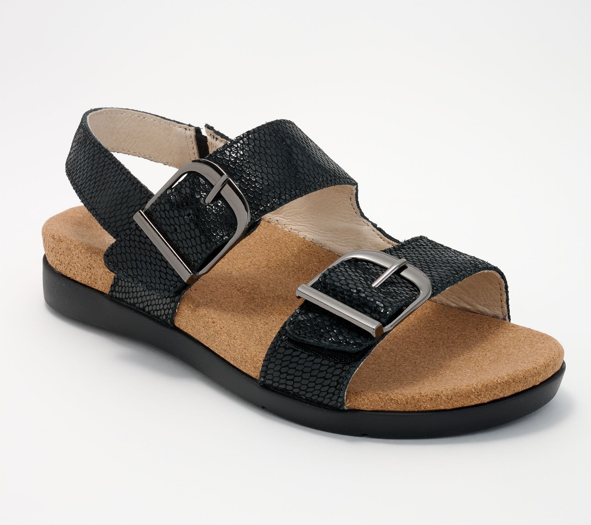 Revitalign Orthotic Adjustable Leather Sandals - Palo Alto
