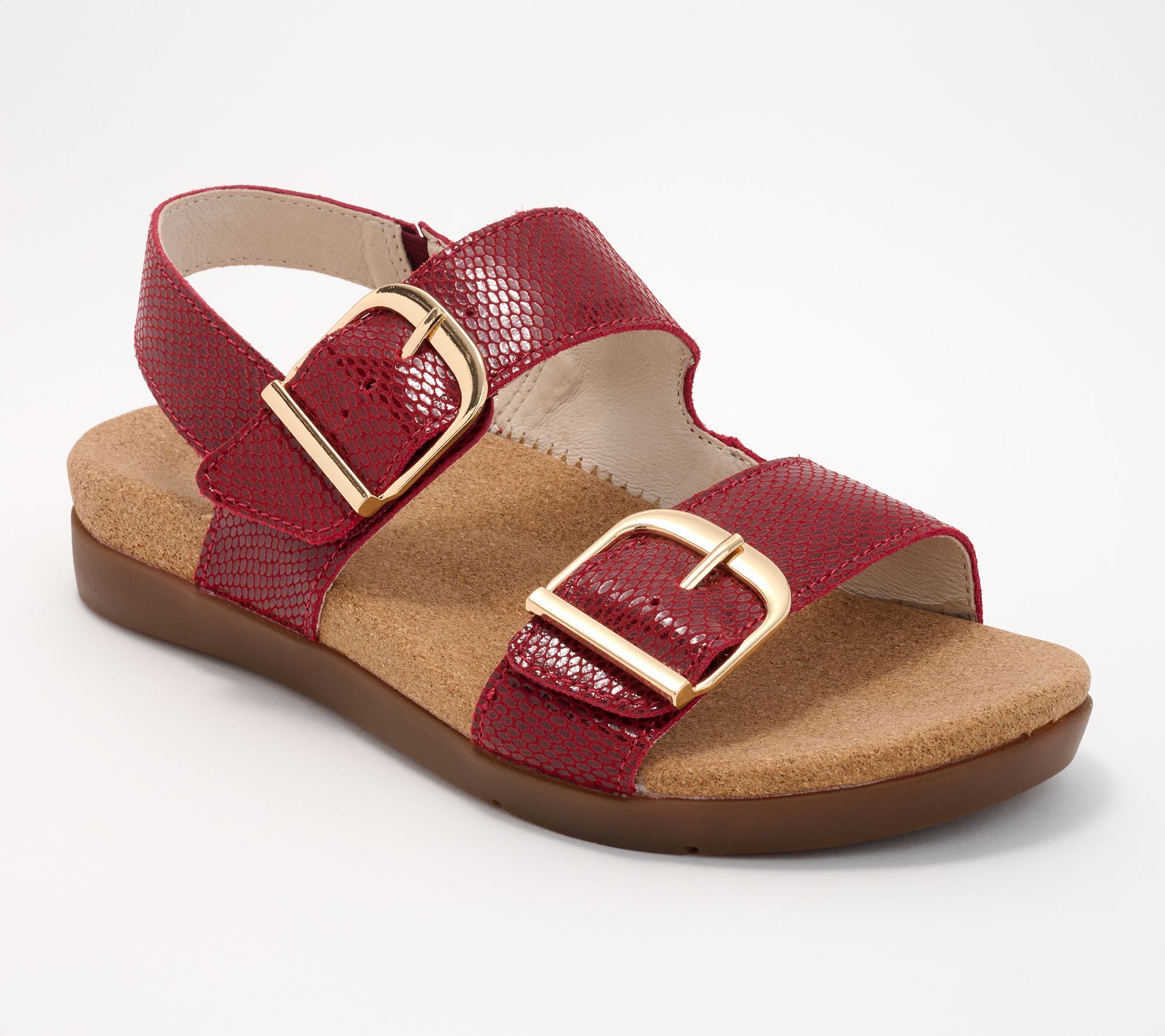 Revitalign Orthotic Adjustable Leather Sandals - Palo Alto