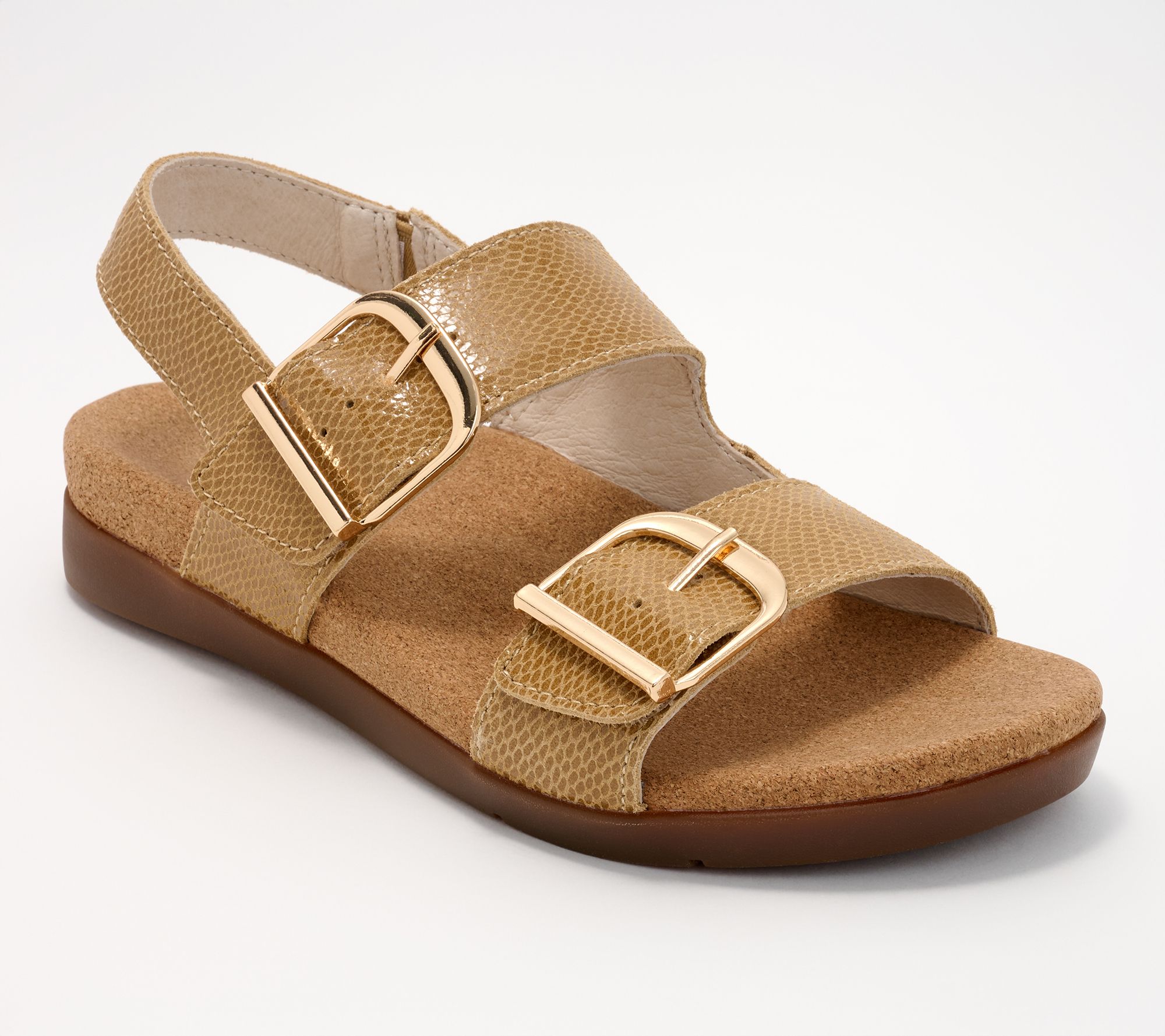 Revitalign Orthotic Adjustable Leather Sandals - Palo Alto