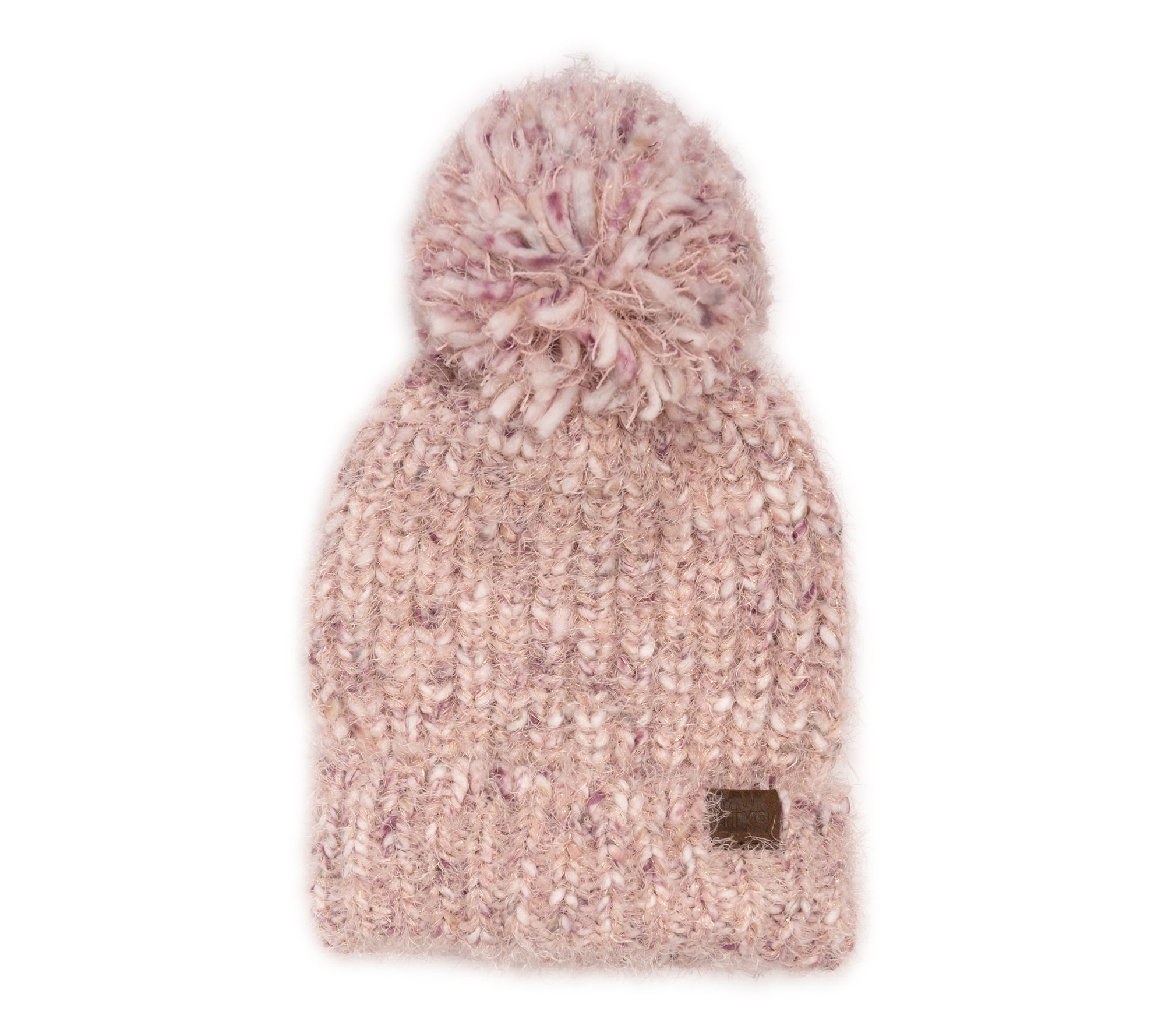 MUK LUKS Women's Chunky Space Dye Eyelash Beanie