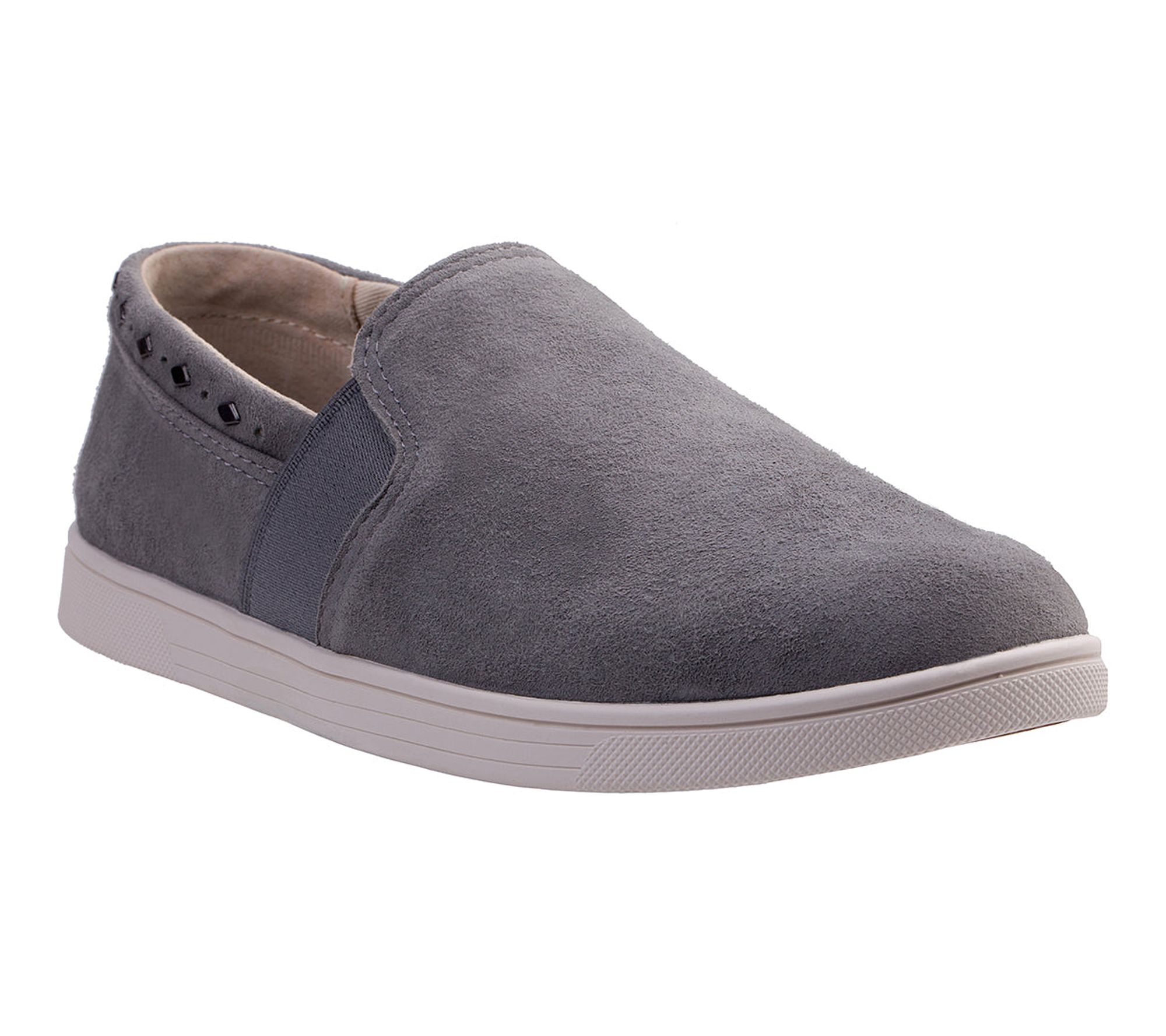 Spenco Water Resistant Suede Slip-On Shoes - Santa Barbara