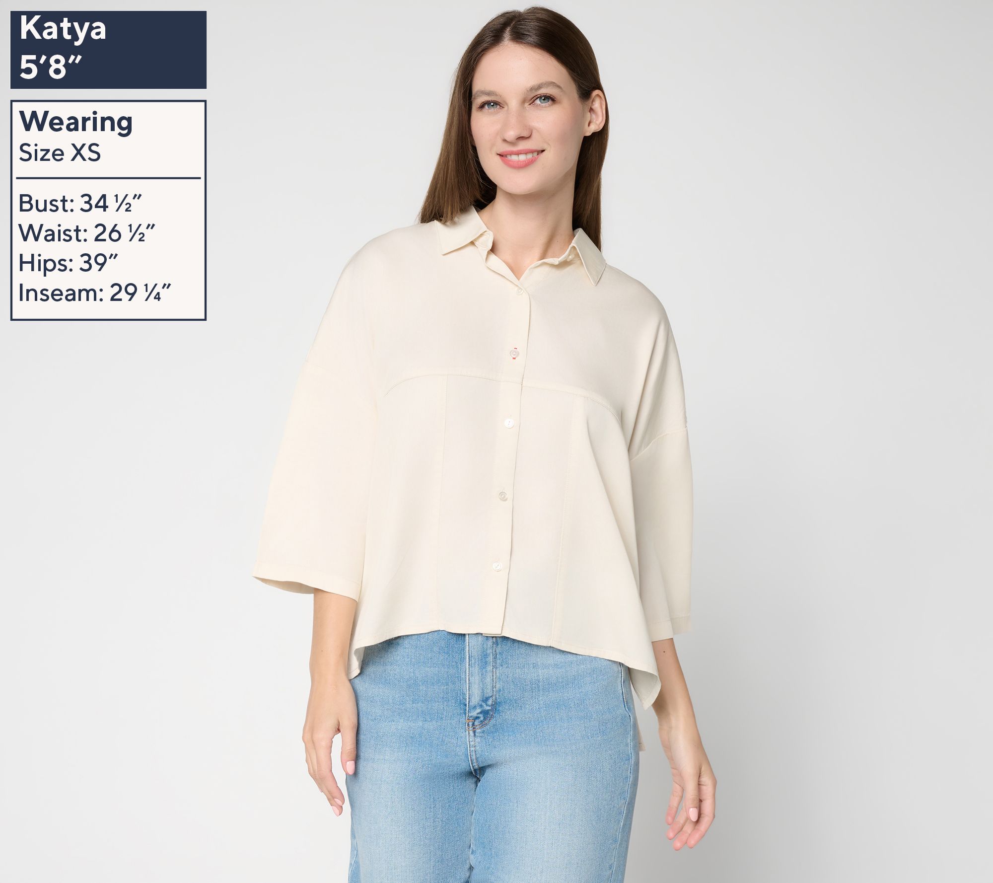 Peace Love World Boheme Button Front Shirt with Crochet Detail | QVC