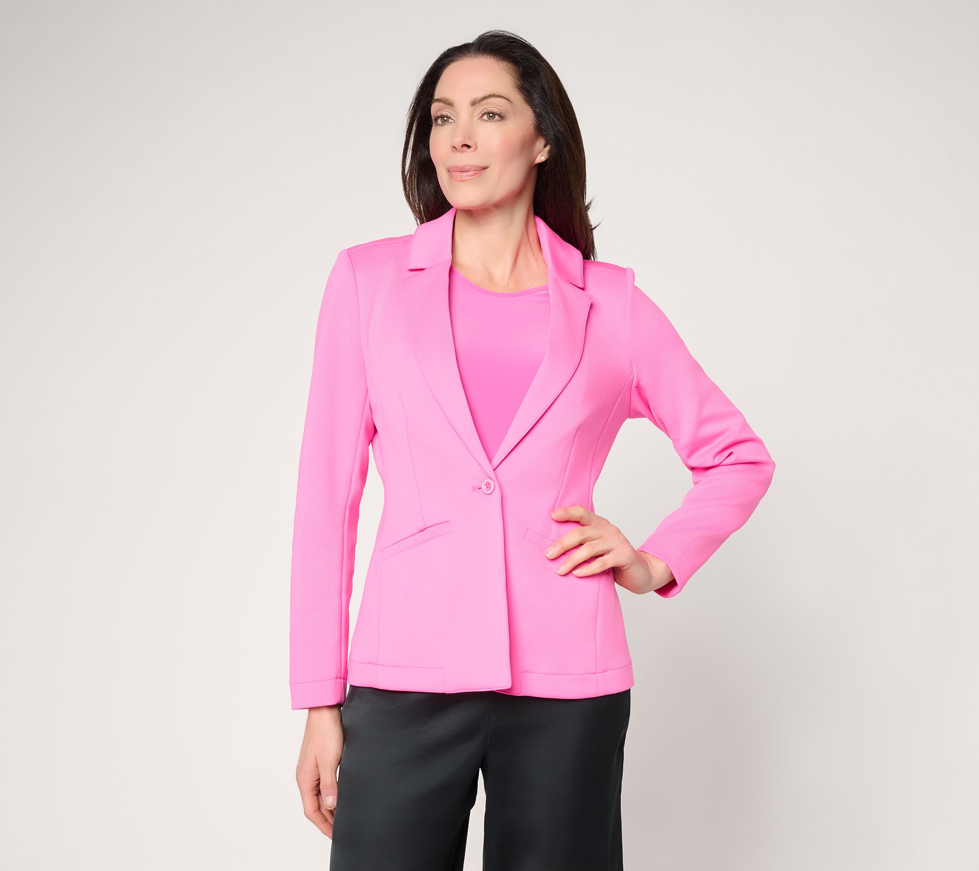 "As Is" Mally Roncal Techno Scuba Queen Blazer
