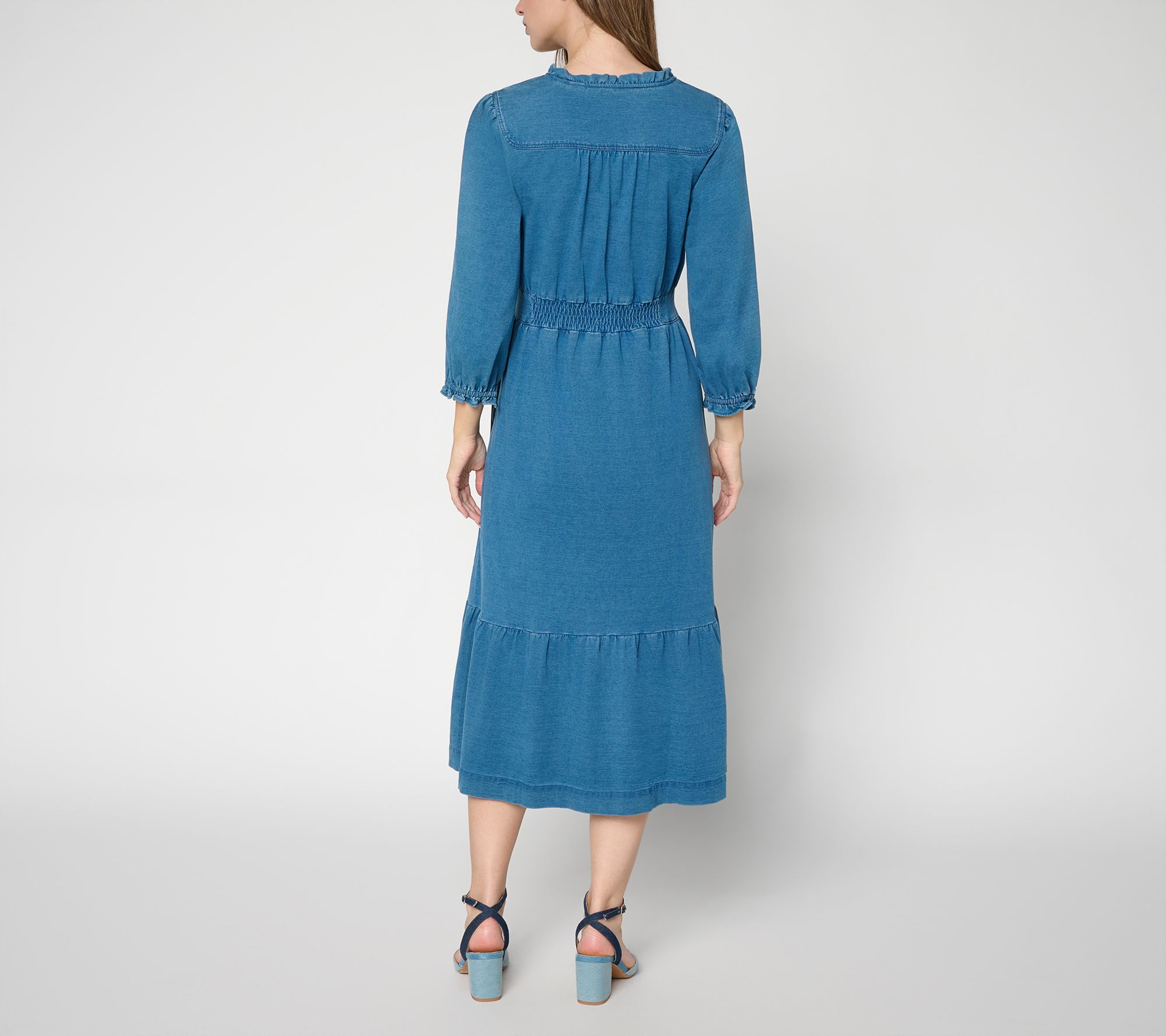 pioneer woman denim dress Ree by The Regular Knit durable dress you can Size:Custom Size(Recommend) how to style a denim dress petite-wedding-guest-dresses-1 Blue Sweetheart Beaded Sequin