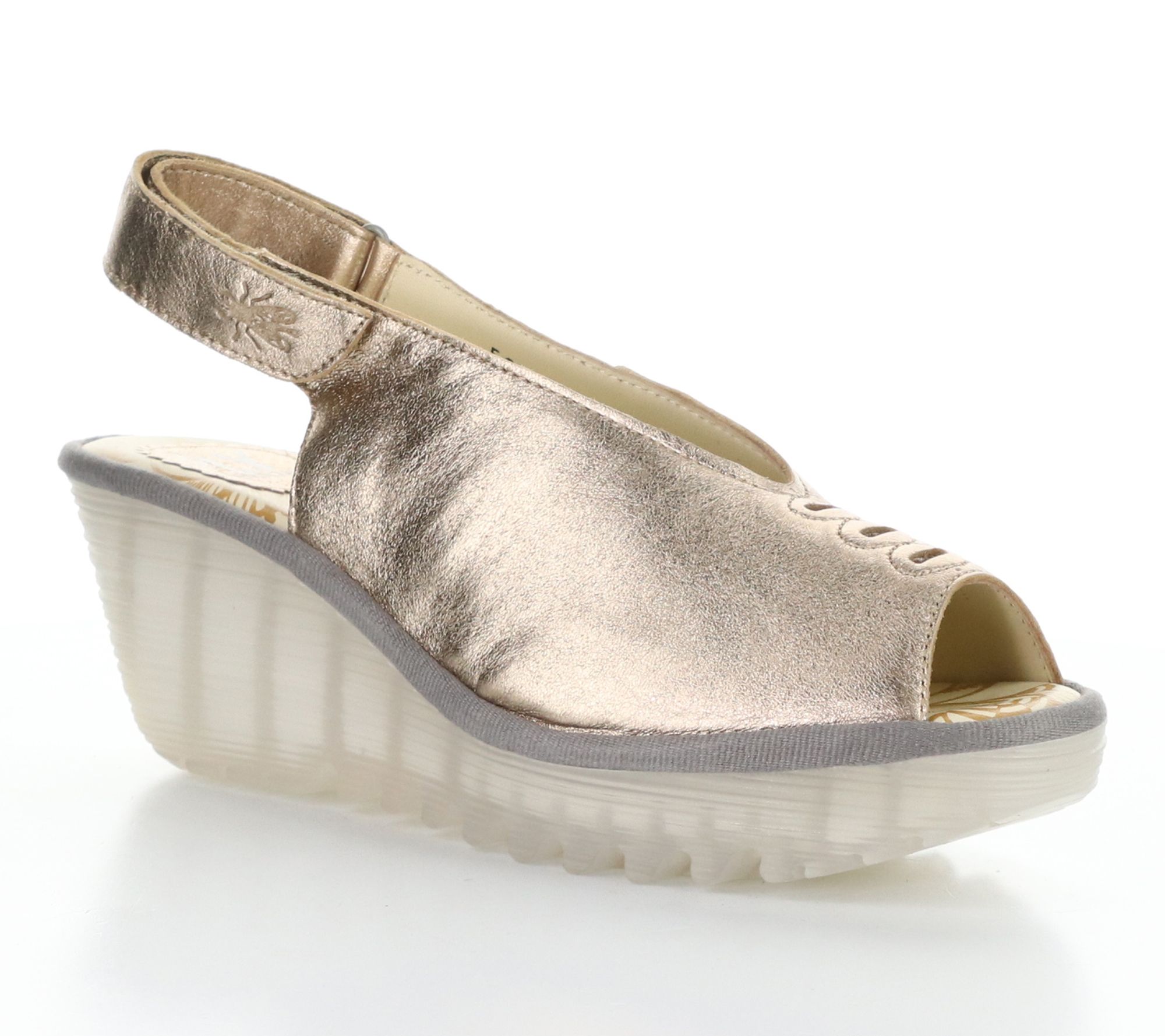 Fly London Laminato Wedge Sandals - Yeay387Fly