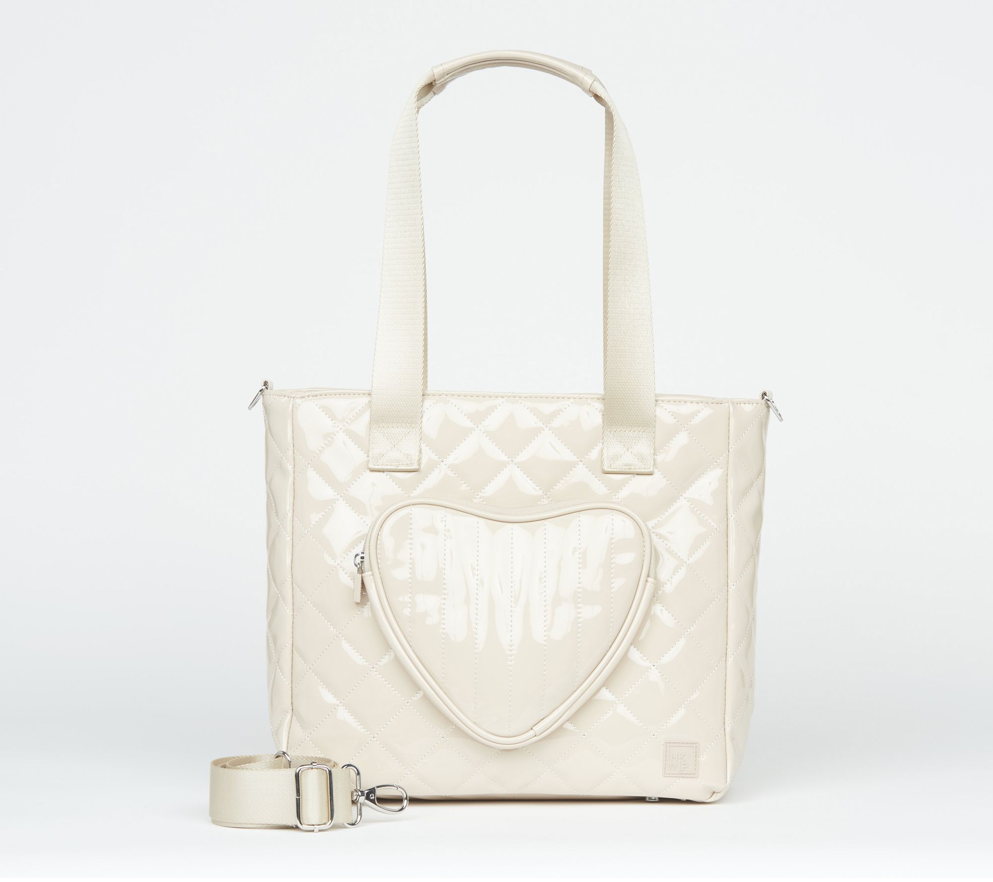 "As Is" IHKWIP Be My Valentine Heart Tote with Crossbody Strap
