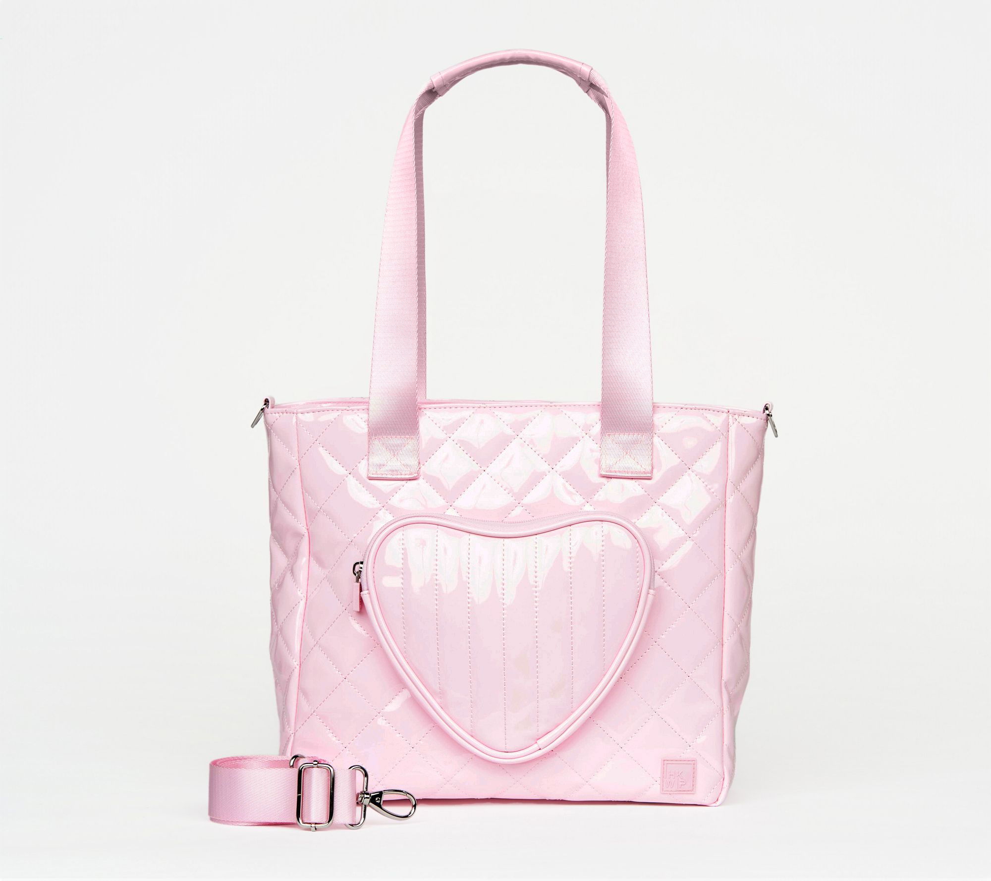 "As Is" IHKWIP Be My Valentine Heart Tote with Crossbody Strap