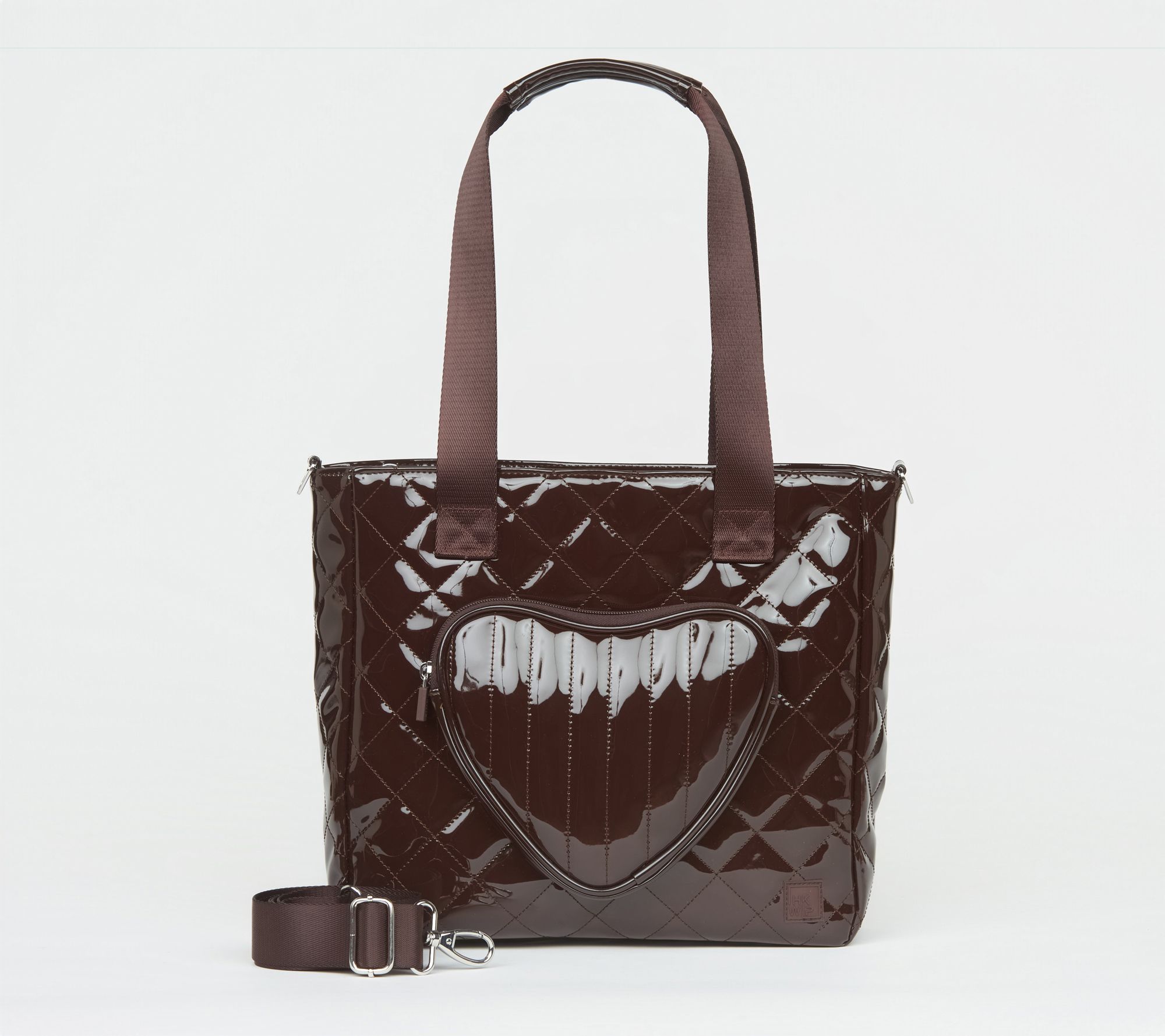 "As Is" IHKWIP Be My Valentine Heart Tote with Crossbody Strap