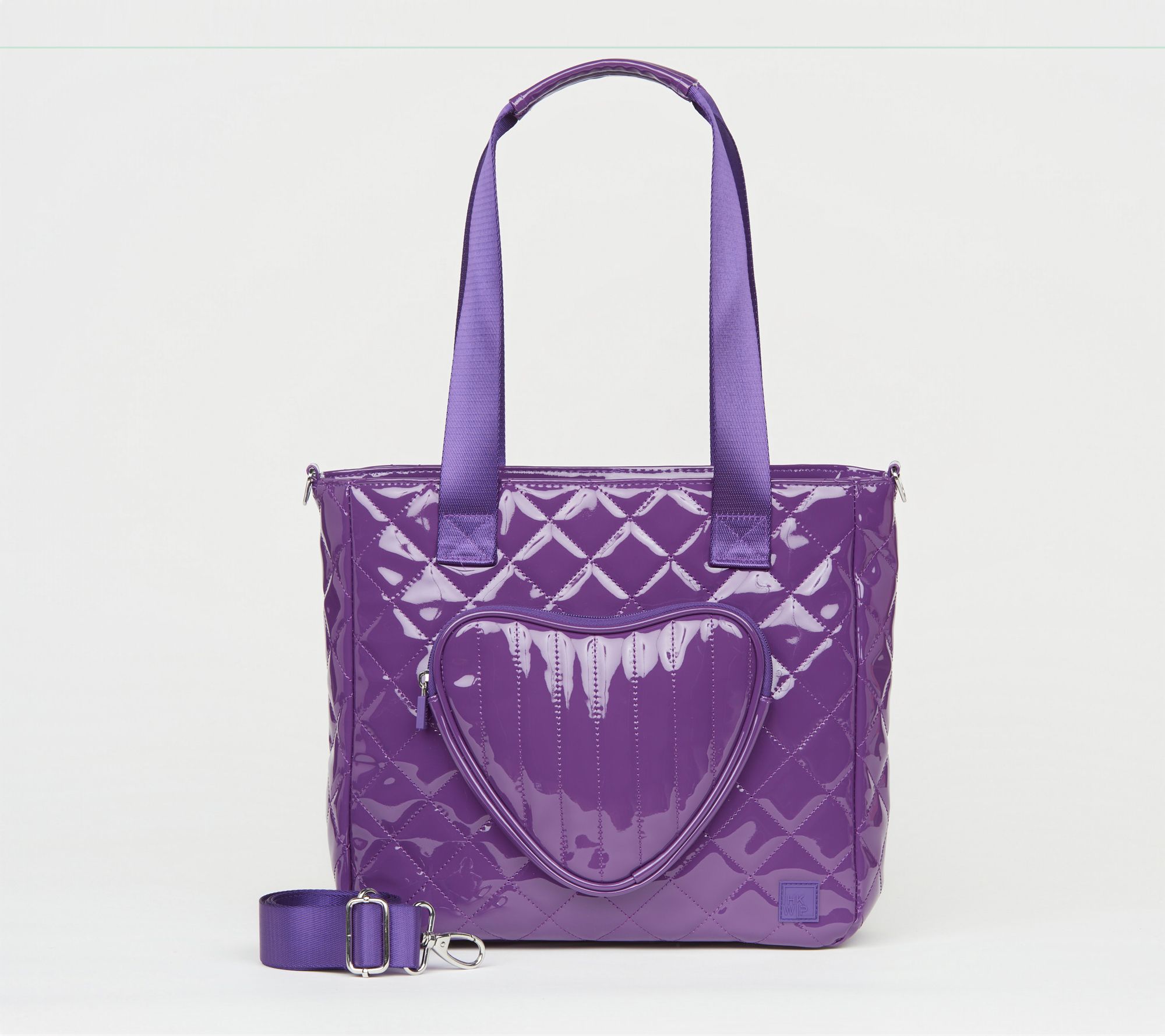 "As Is" IHKWIP Be My Valentine Heart Tote with Crossbody Strap