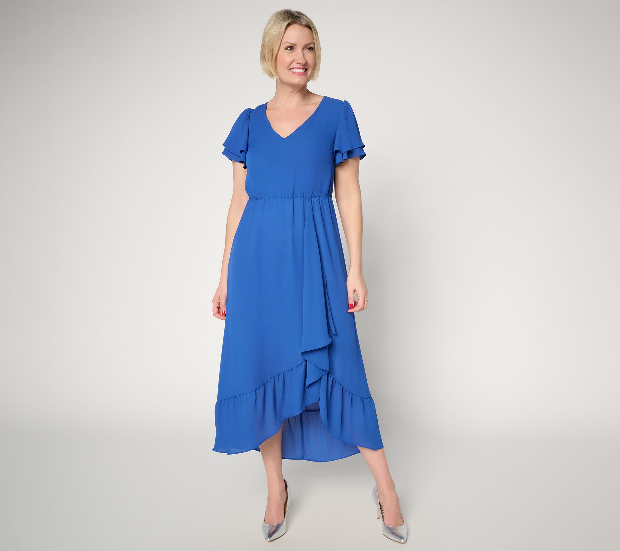 "As Is" BEAUTIFUL by Lawrence Zarian Regular Flutter Sleeve Dress