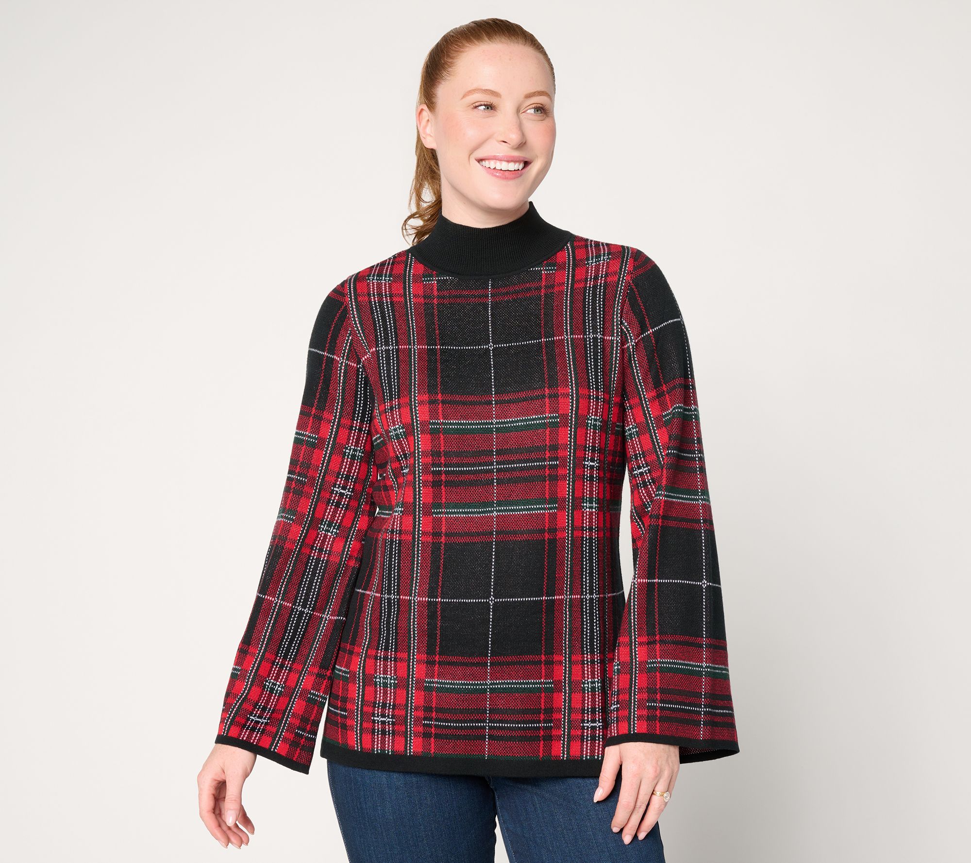 Belle by Kim Gravel Highland Tartan Plaid Sweater