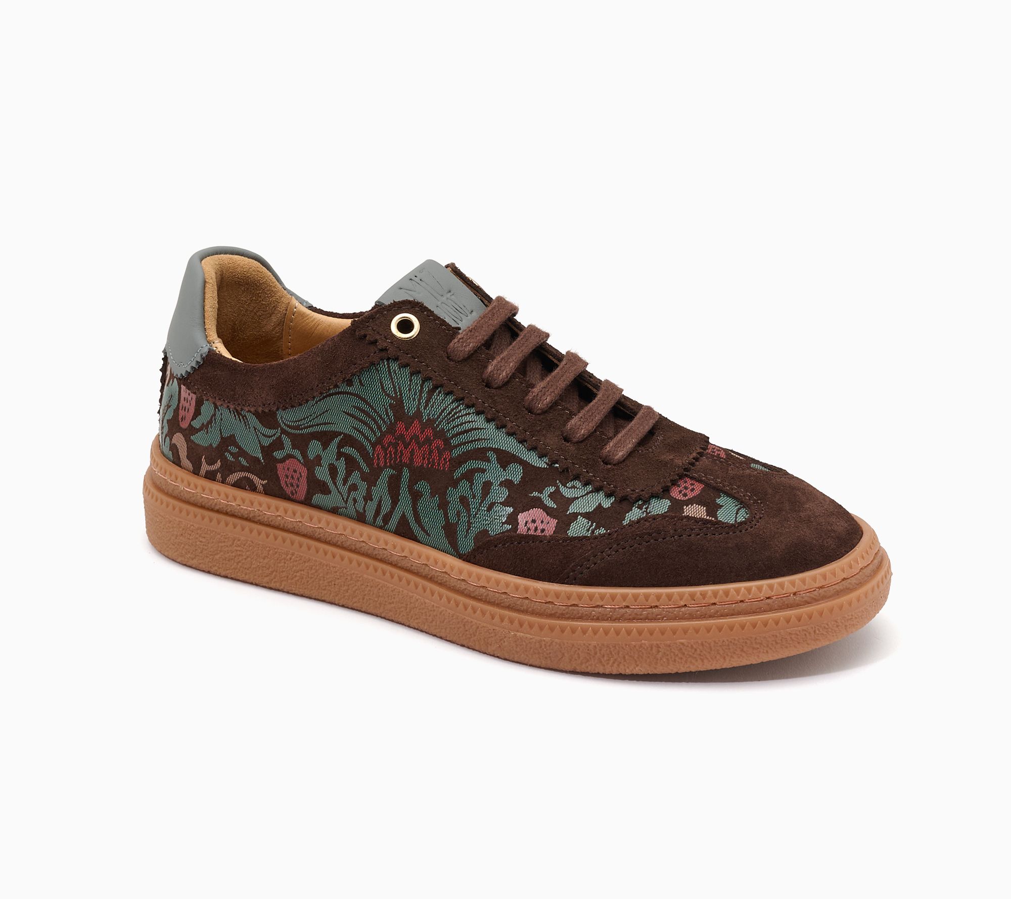 Miz Mooz Floral Suede Casual Sneakers - Stacey