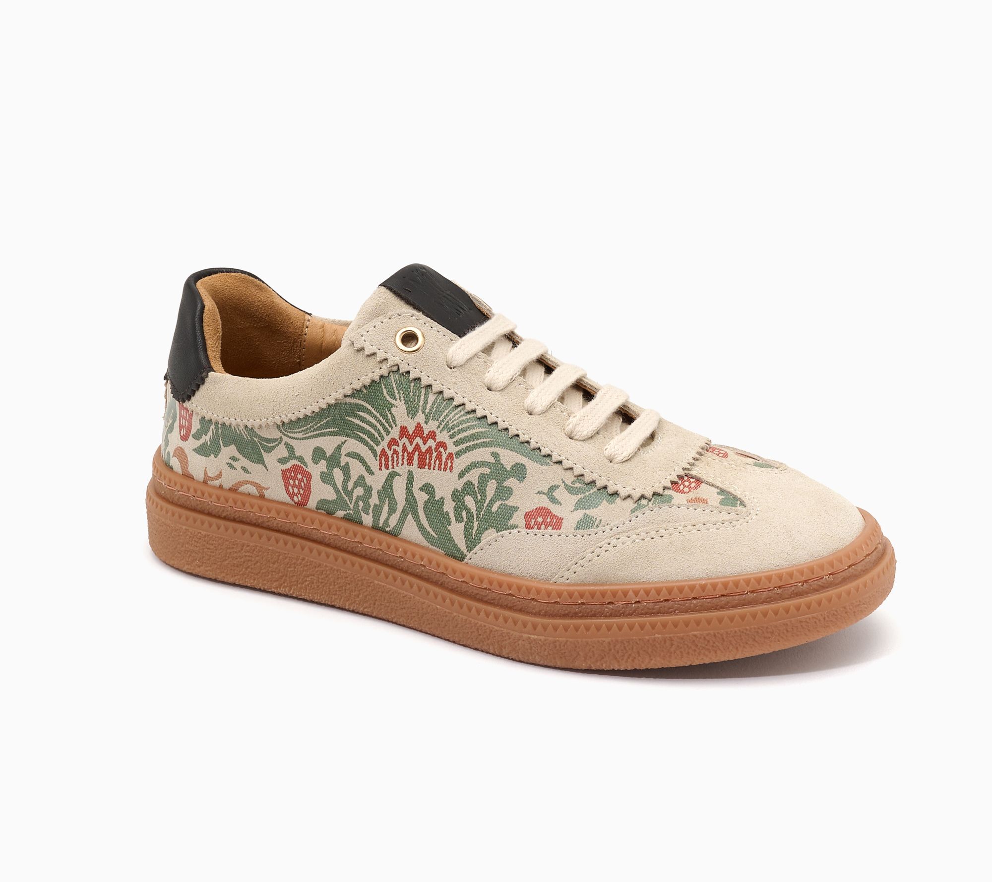 Miz Mooz Floral Suede Casual Sneakers - Stacey