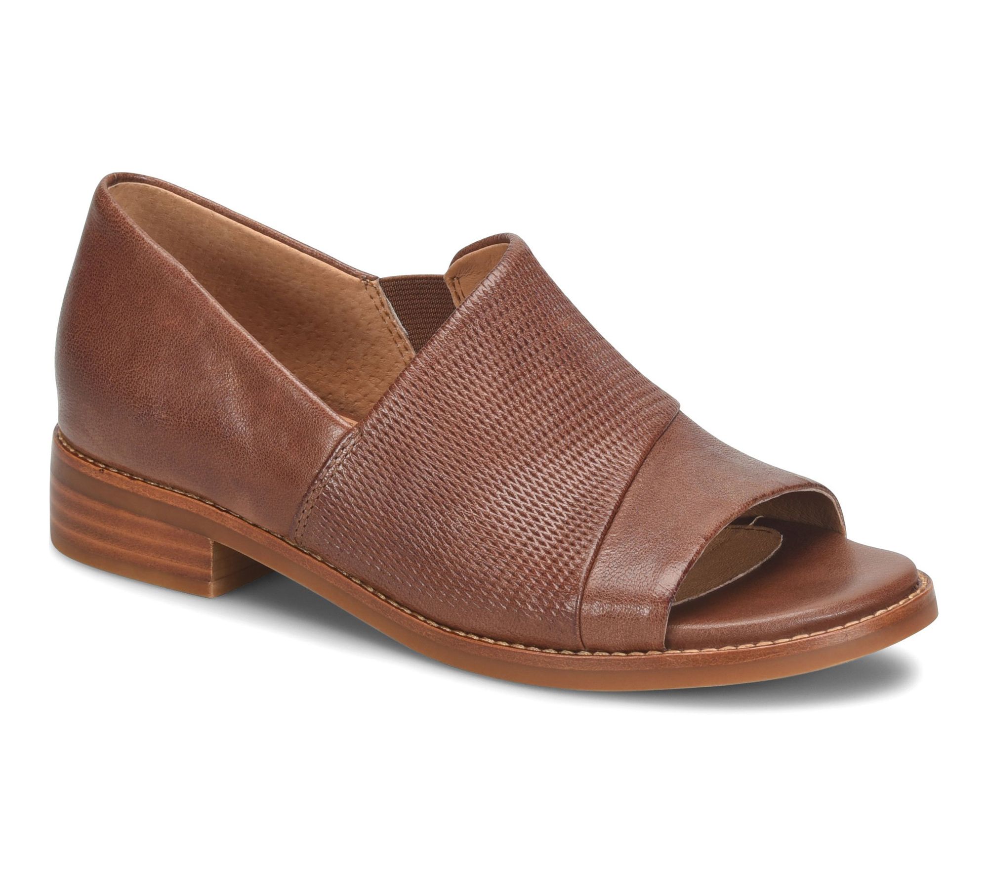 Sofft Leather Peep Toe Shoe - Naydeen