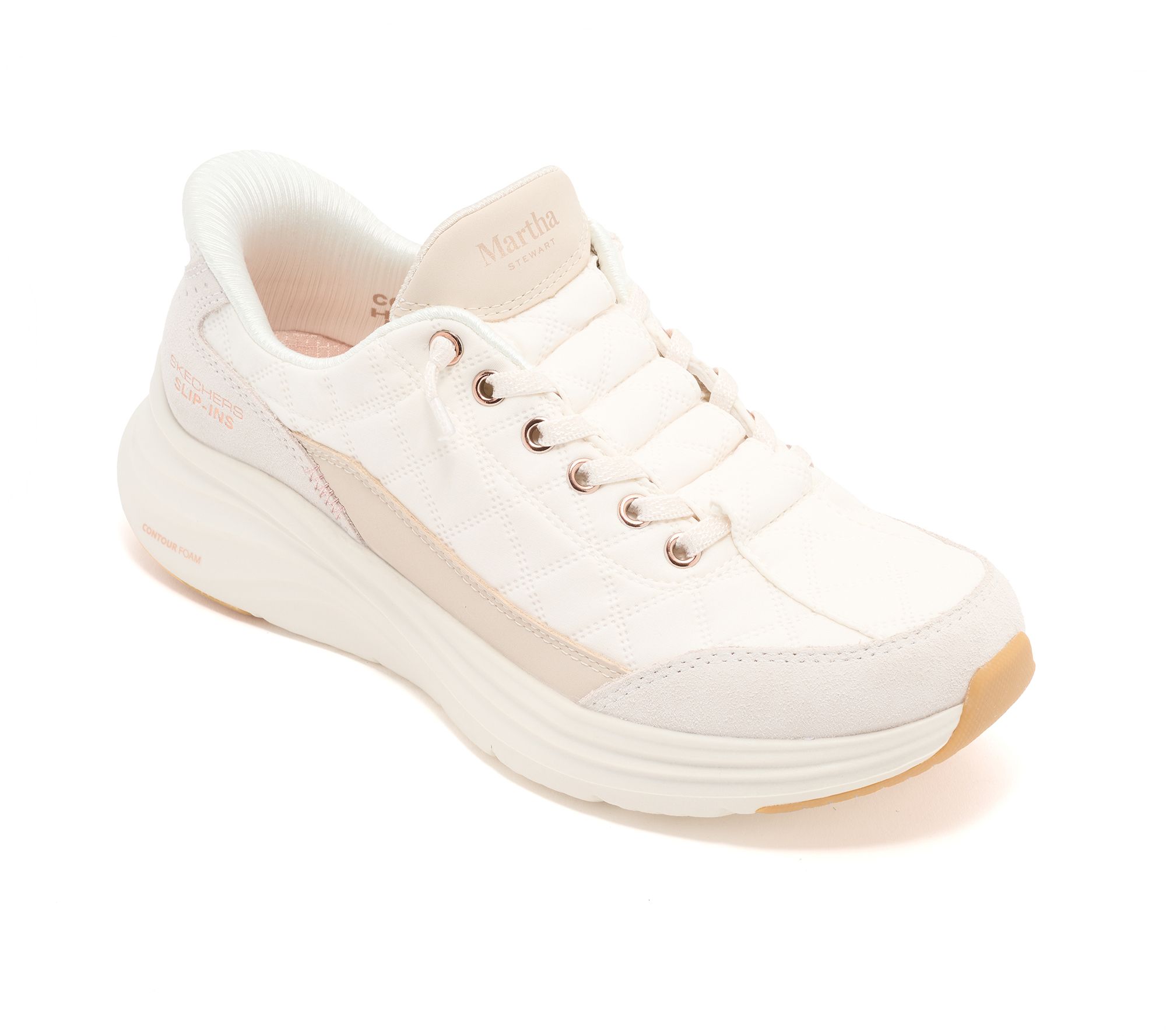 "As Is" Martha Stewart x Skechers Slip- ins Cozy Fit Foam Sneakers
