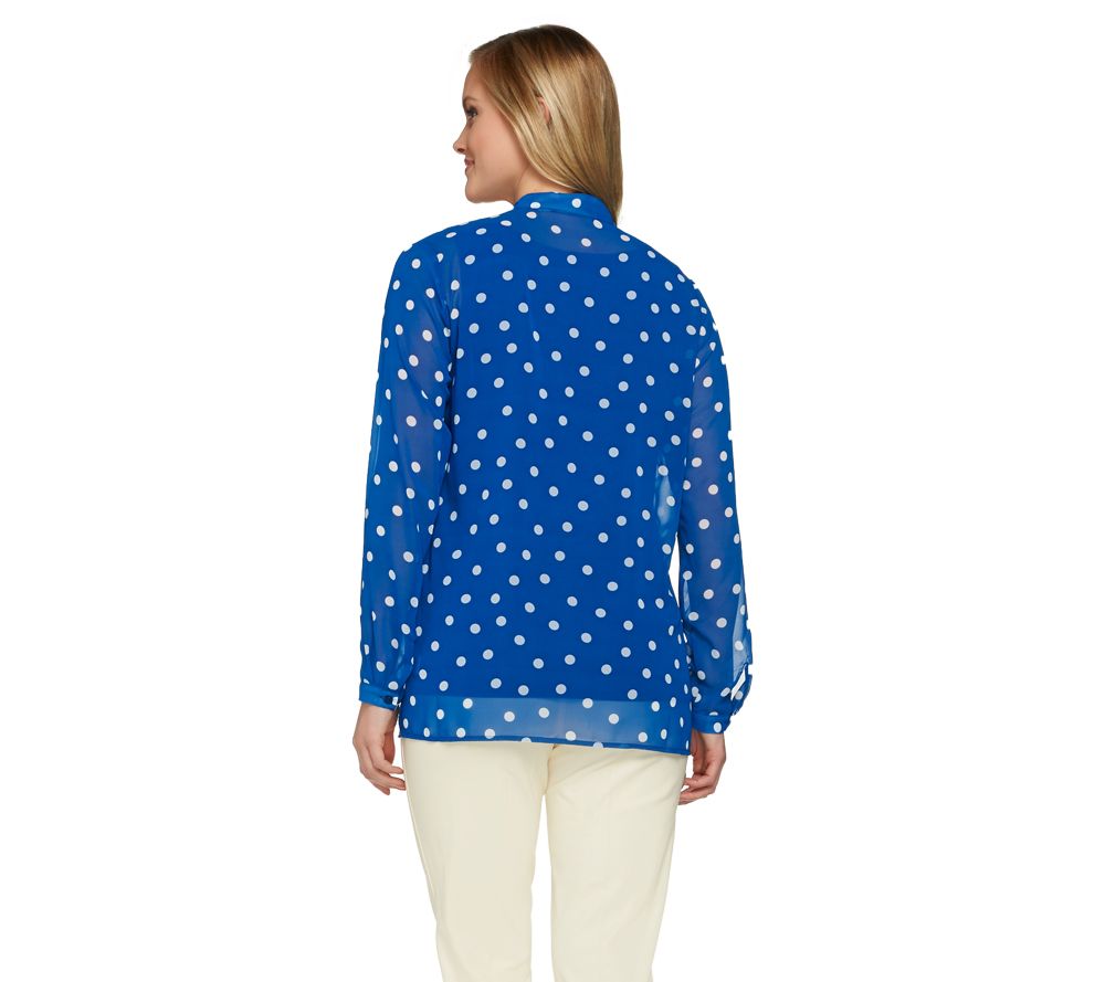 qvc susan graver polka dot dress