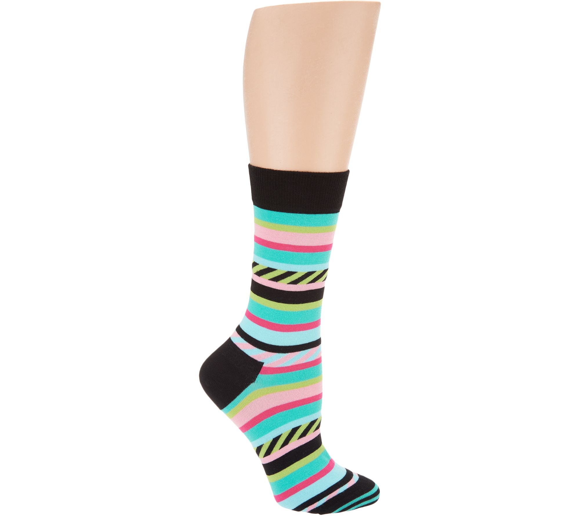 Happy Socks Multi-Pattern Crew Socks Set of 4 Variety Pack - QVC.com