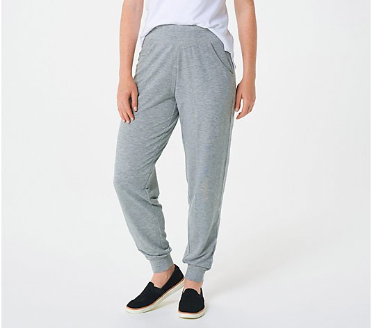 Quacker Factory Anytime Joggers with Metallic Stripe