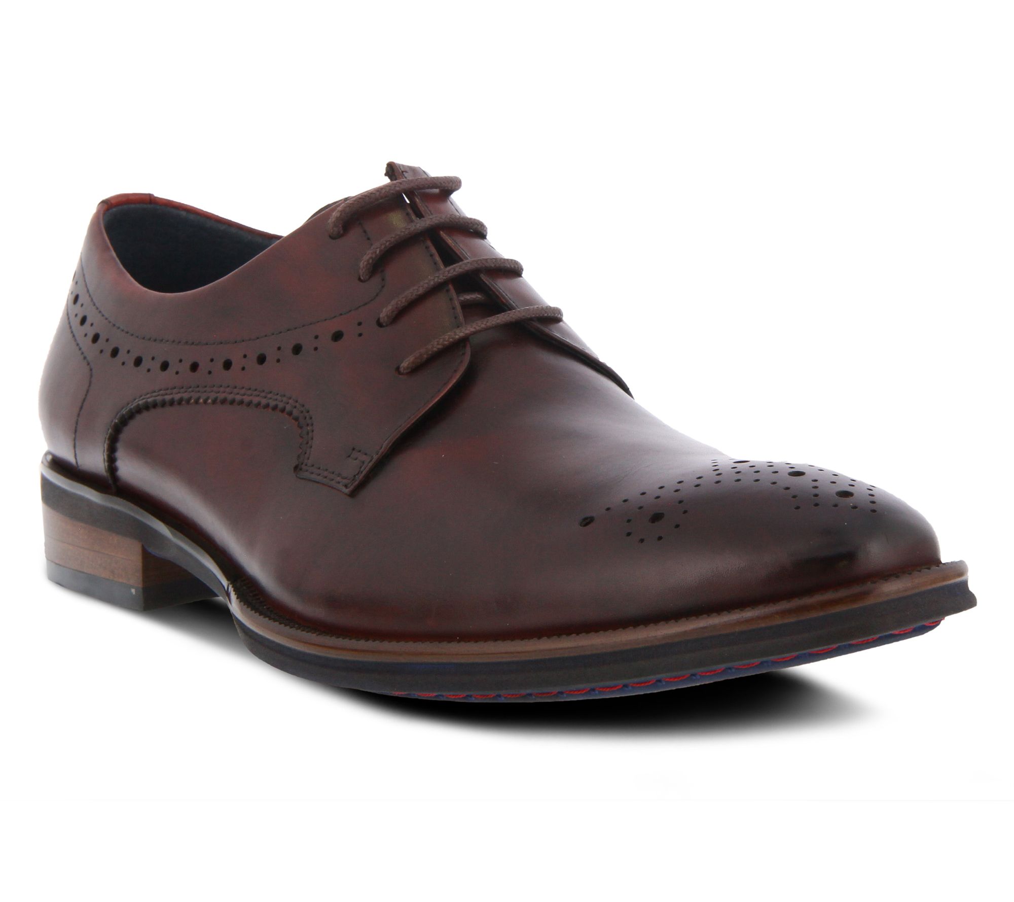 Spring Step Men's Leather Lace-Up Wingtip Oxfords - Charlie