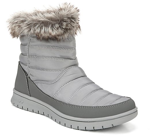 Ryka Quilted Faux Fur Pull On Booties - Suzy