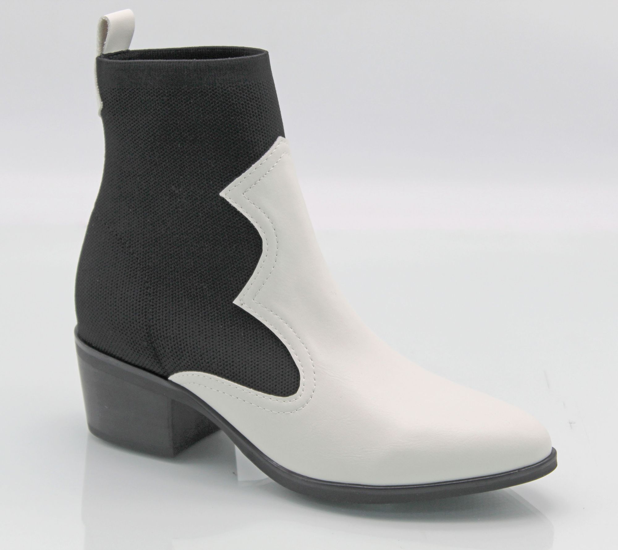 Mia Shoes Two-Tone Western Boots - Nicky