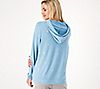 Denim & Co. Comfort Zone Printed Soft Blend Knit Hooded Pullover, 1 of 3