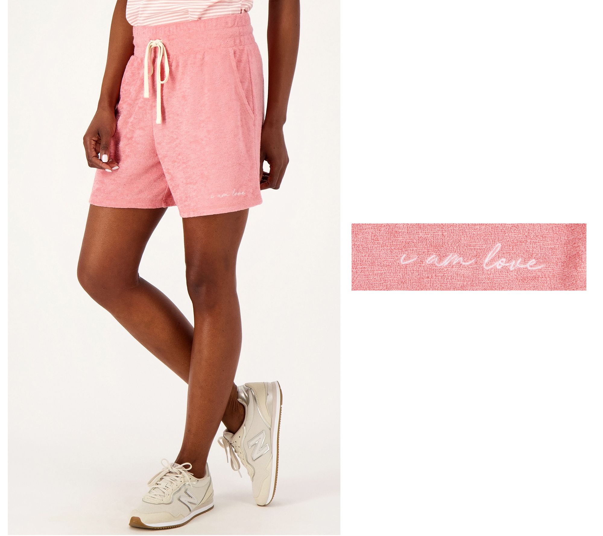 Denim & Co. Comfy Knit Air Pull-On Short With Pockets 