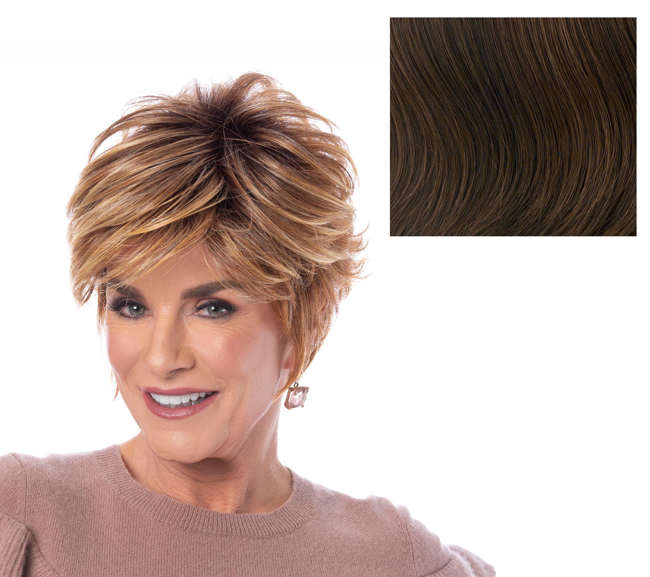 Toni Brattin Vivacious Short Cut Wig QVC