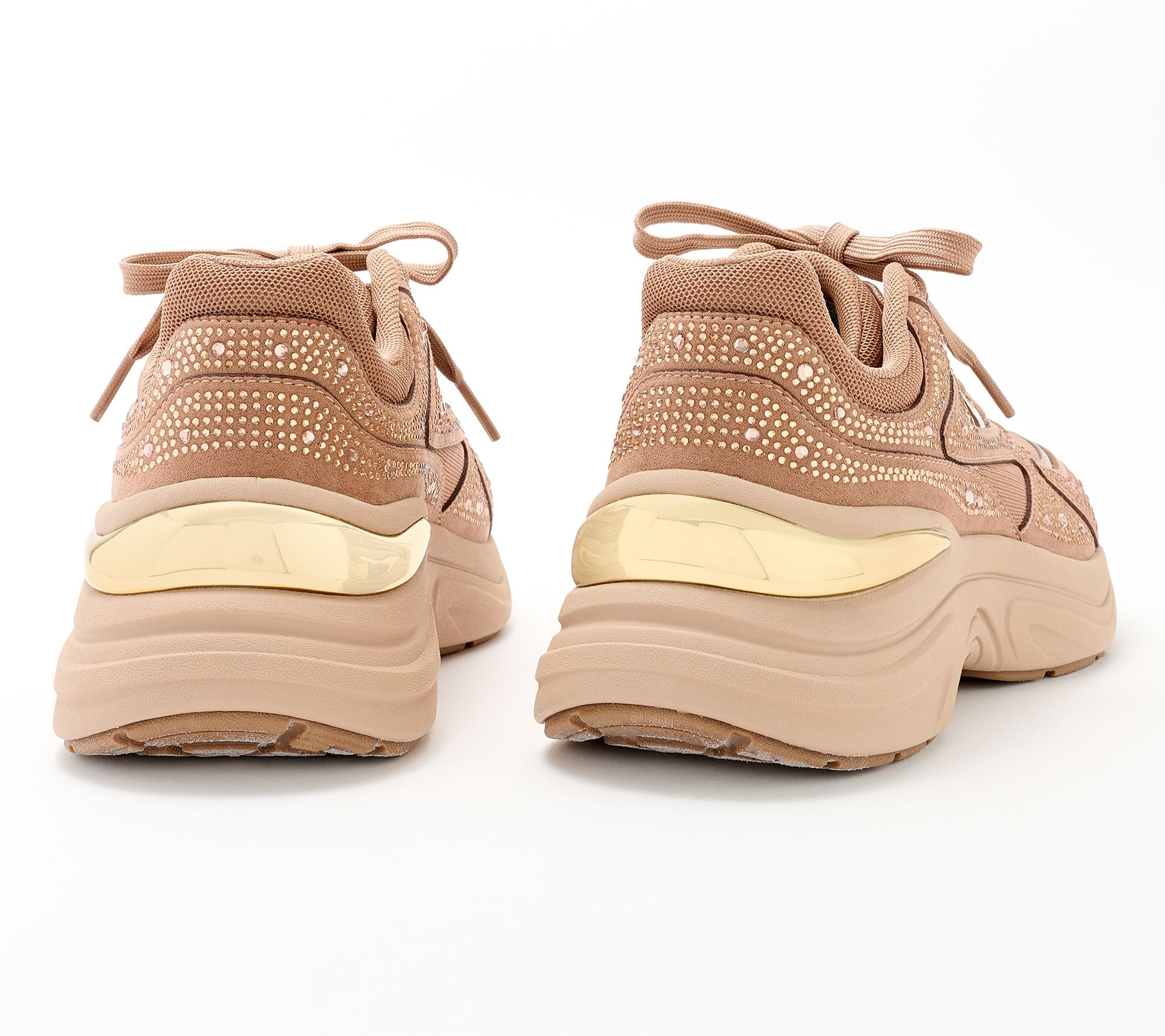 Skechers Street Rhinestone Lace-Up Sneakers-Hazel 