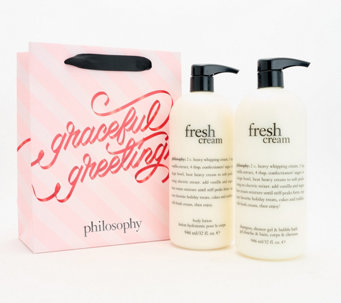 philosophy super-size holiday treats shower gel & lotion set