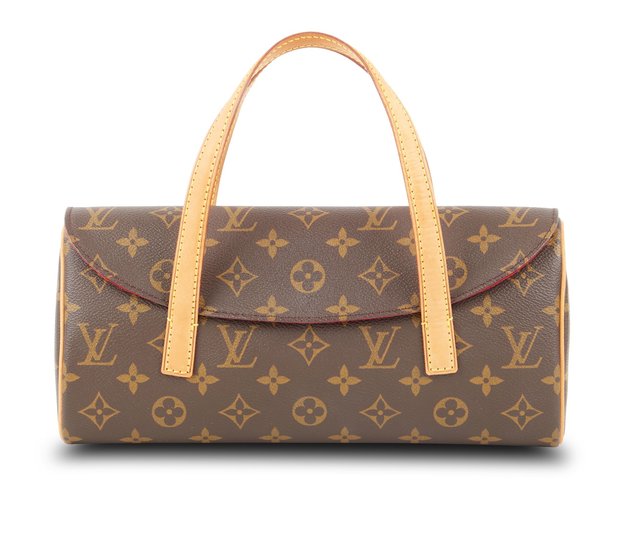 Louis Vuitton Sonatine Brown Gold Plated Handbag (Pre-Owned)