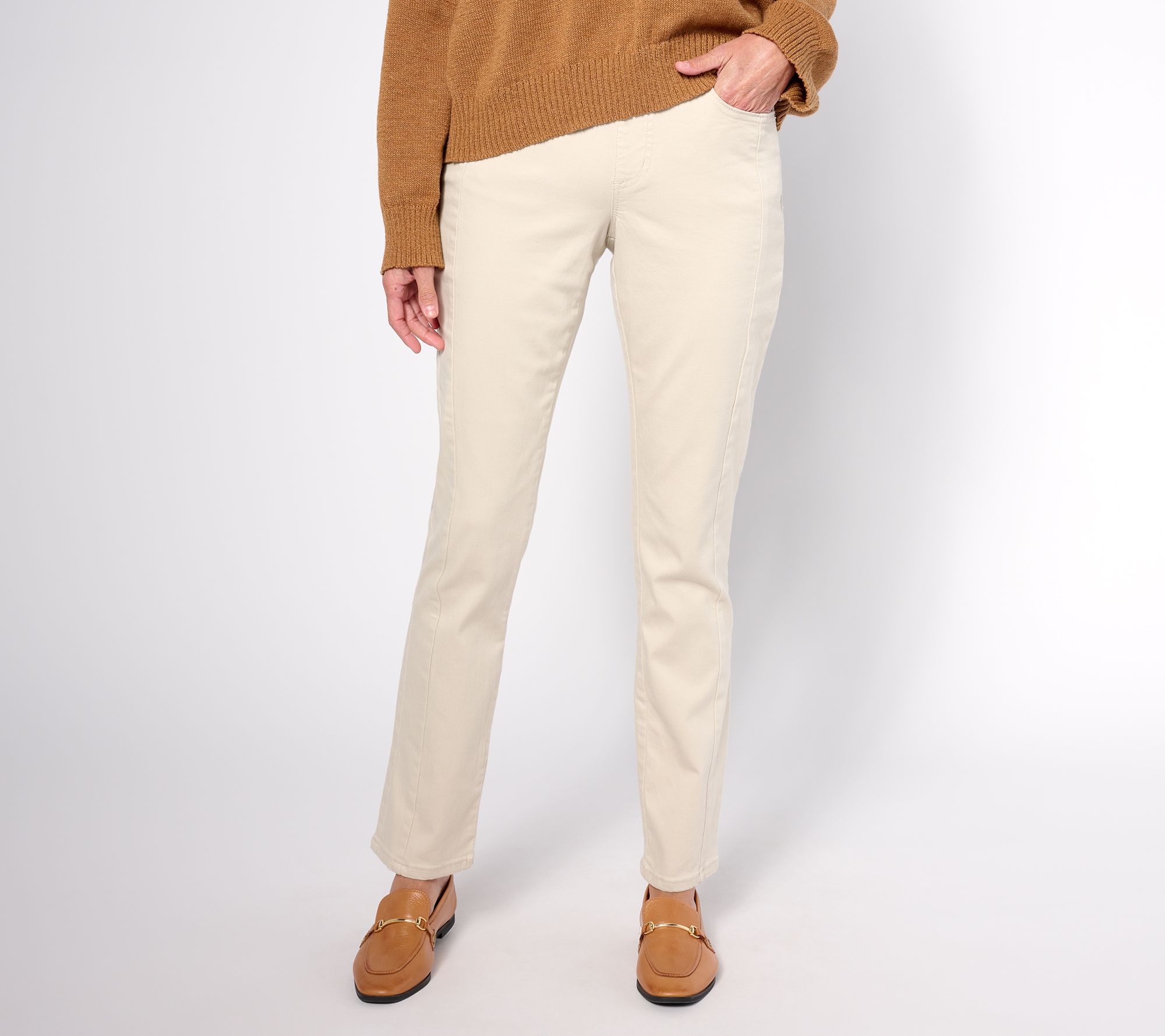 Belle by Kim Gravel Pet TripleLuxe Twill Forward Seam Jean