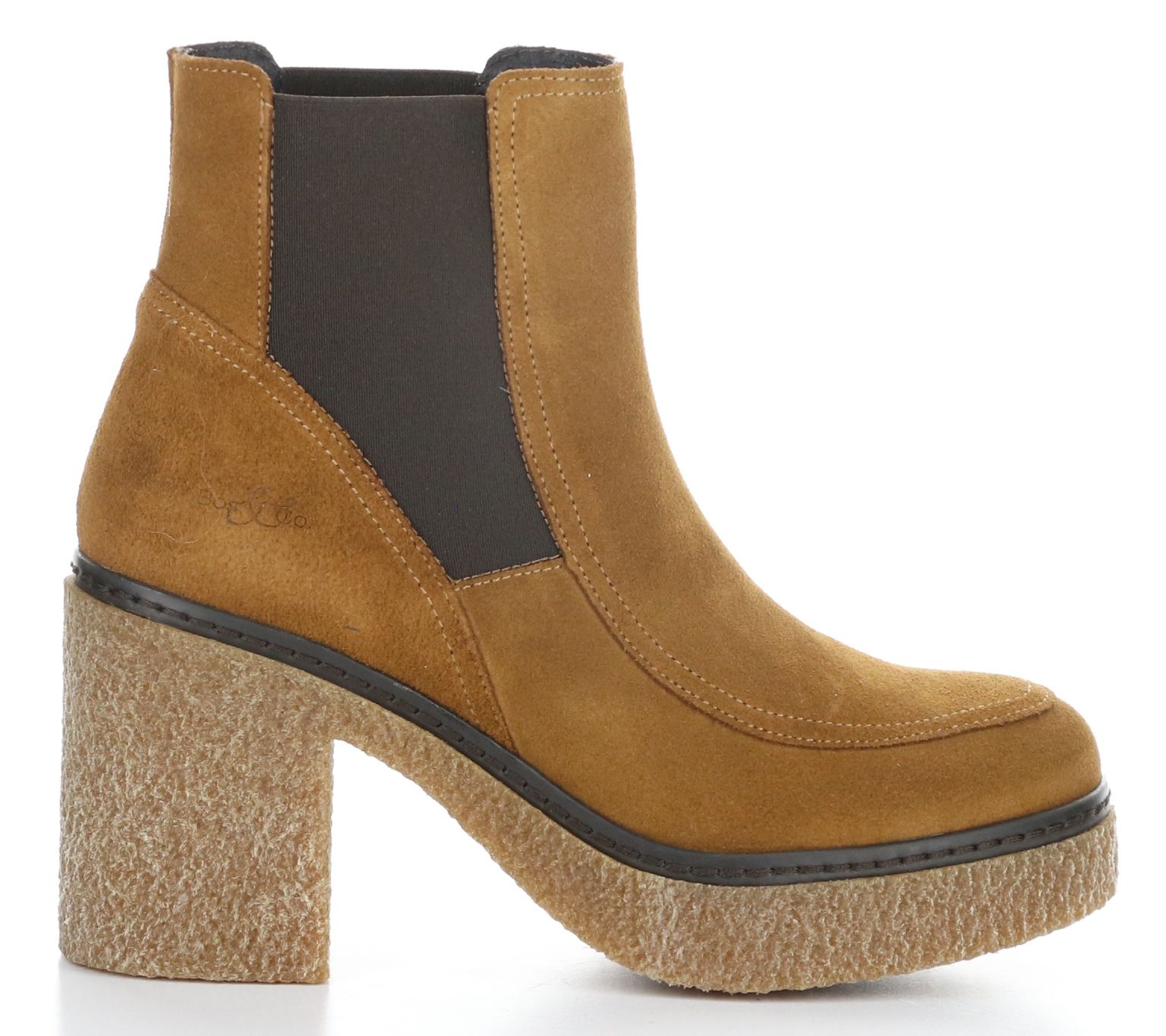 Bos. & Co. Winter Suede Chunky Heel Boots - Papio-S