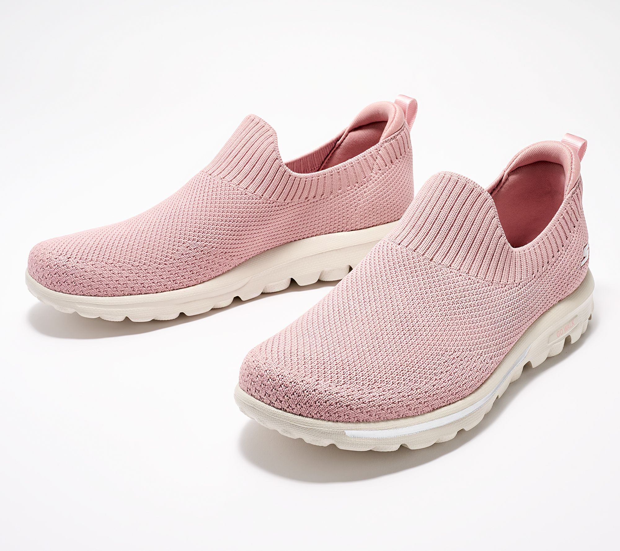 "As Is"Skechers GOwalk Travel Vegan Washable Knit SlipOns Maui