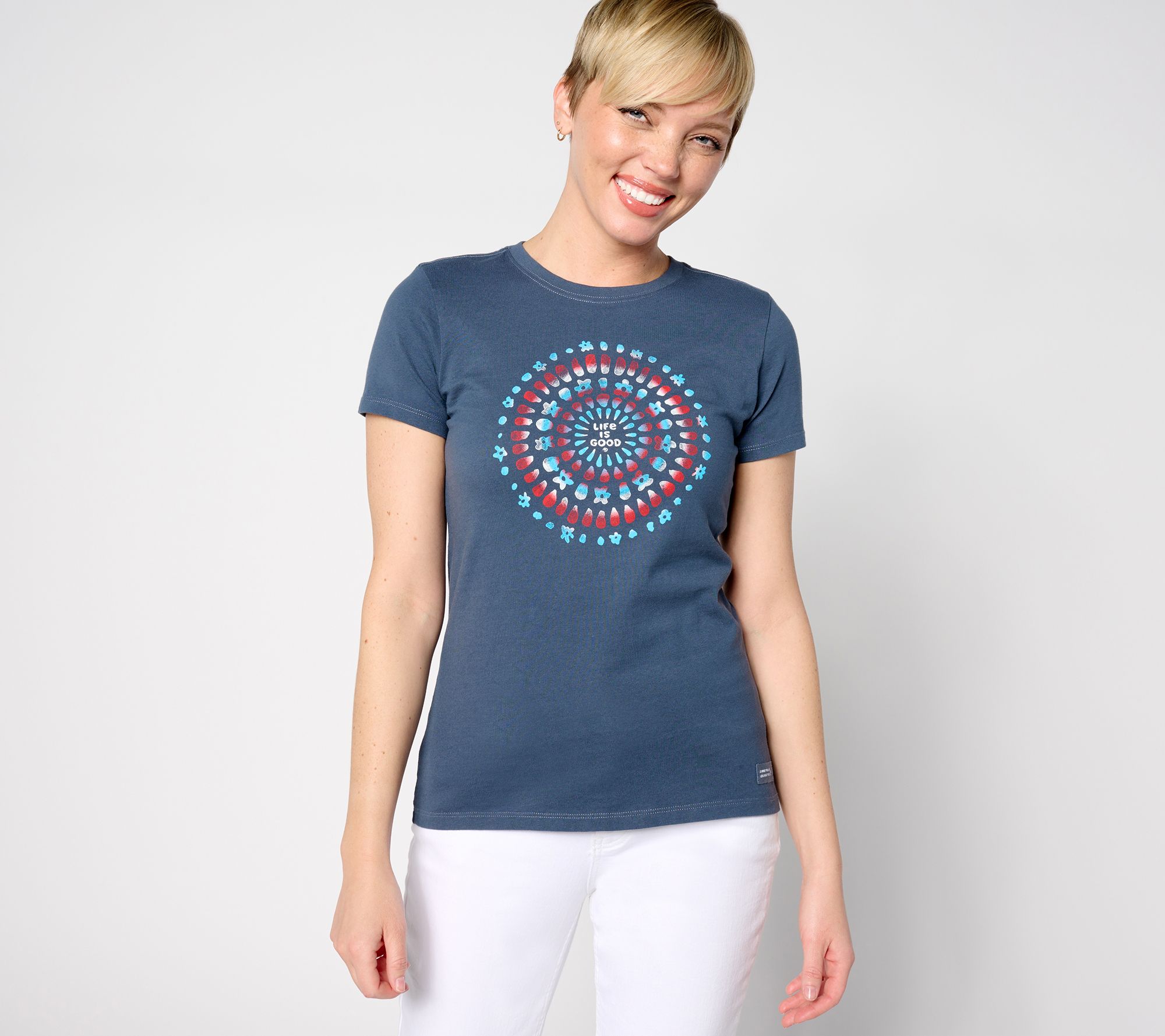 Life is Good Women's Americana Crusher Tee